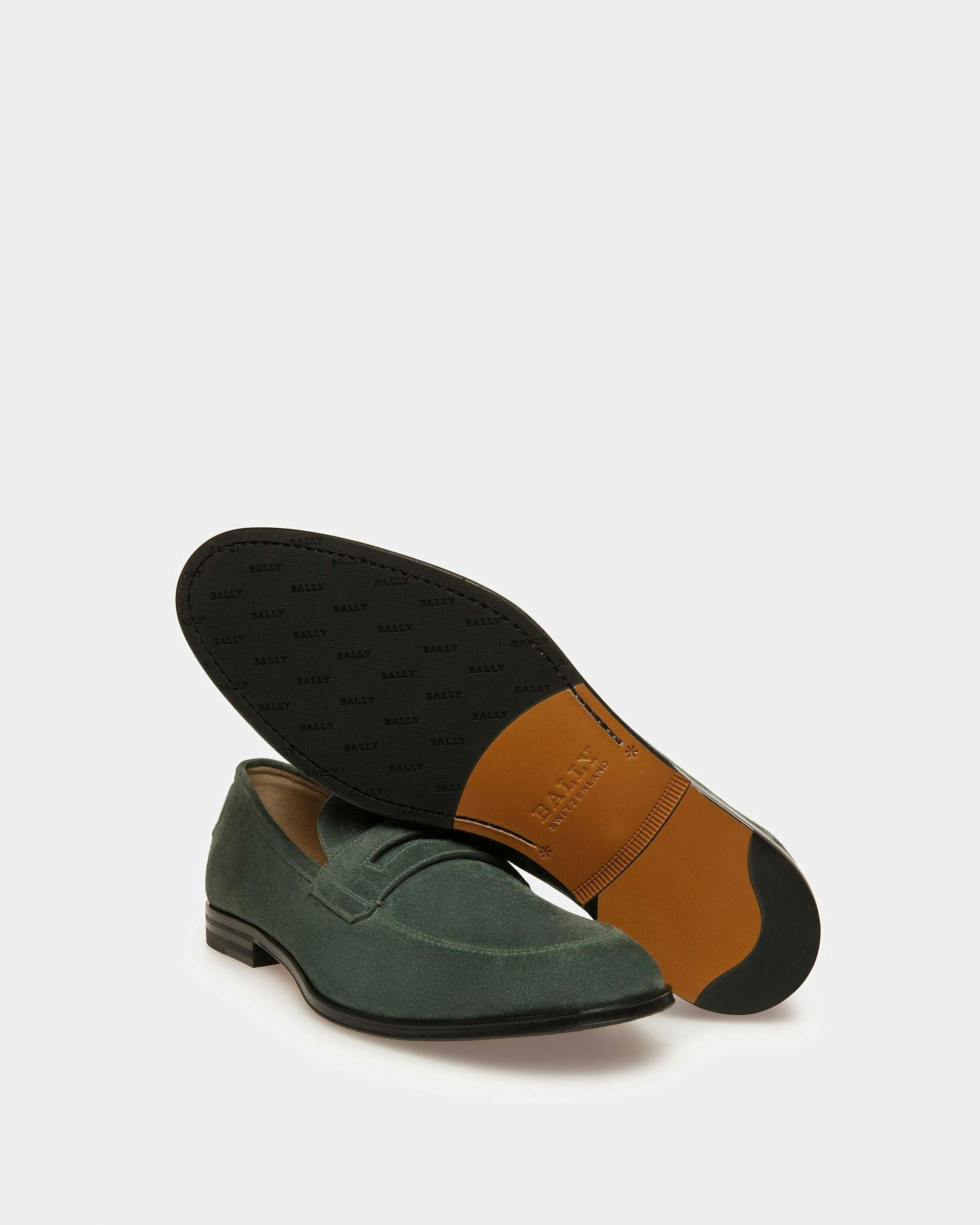 Webb Leather Loafers In Sage - Men's - Bally - 04
