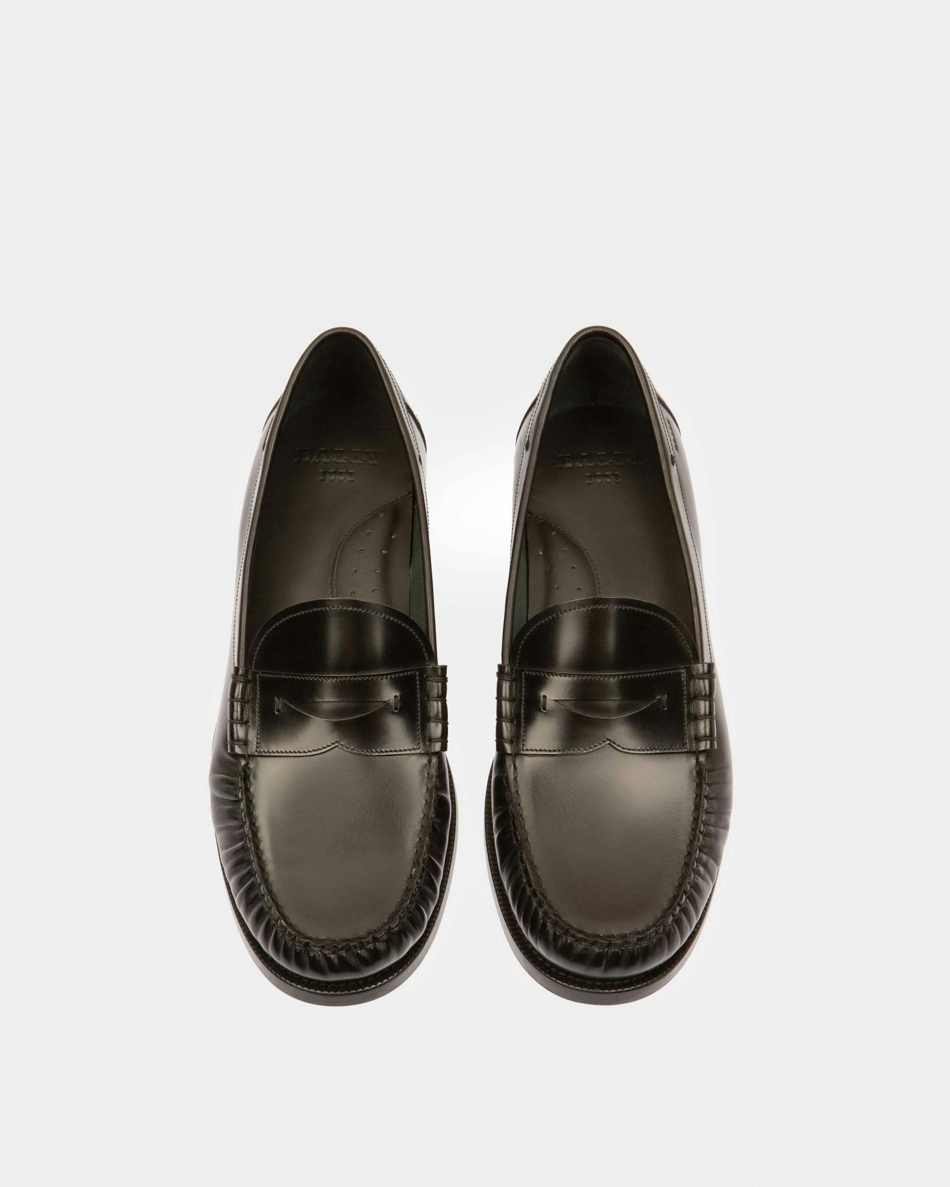 Coelo Leather Moccasins In Black - Men's - Bally - 02