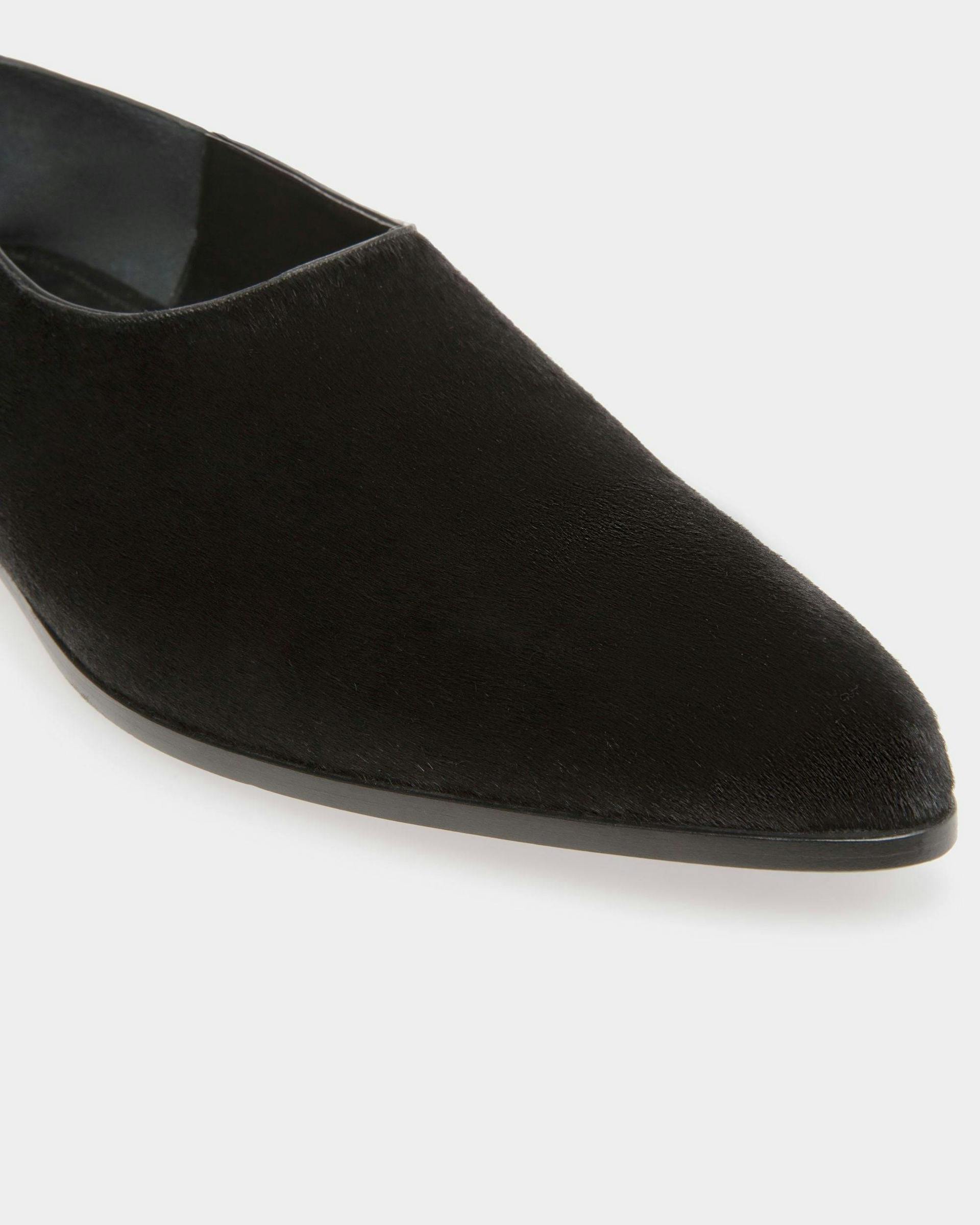 Men's Vegas Flat Loafers In Black Haircalf Leather | Bally | Still Life Detail