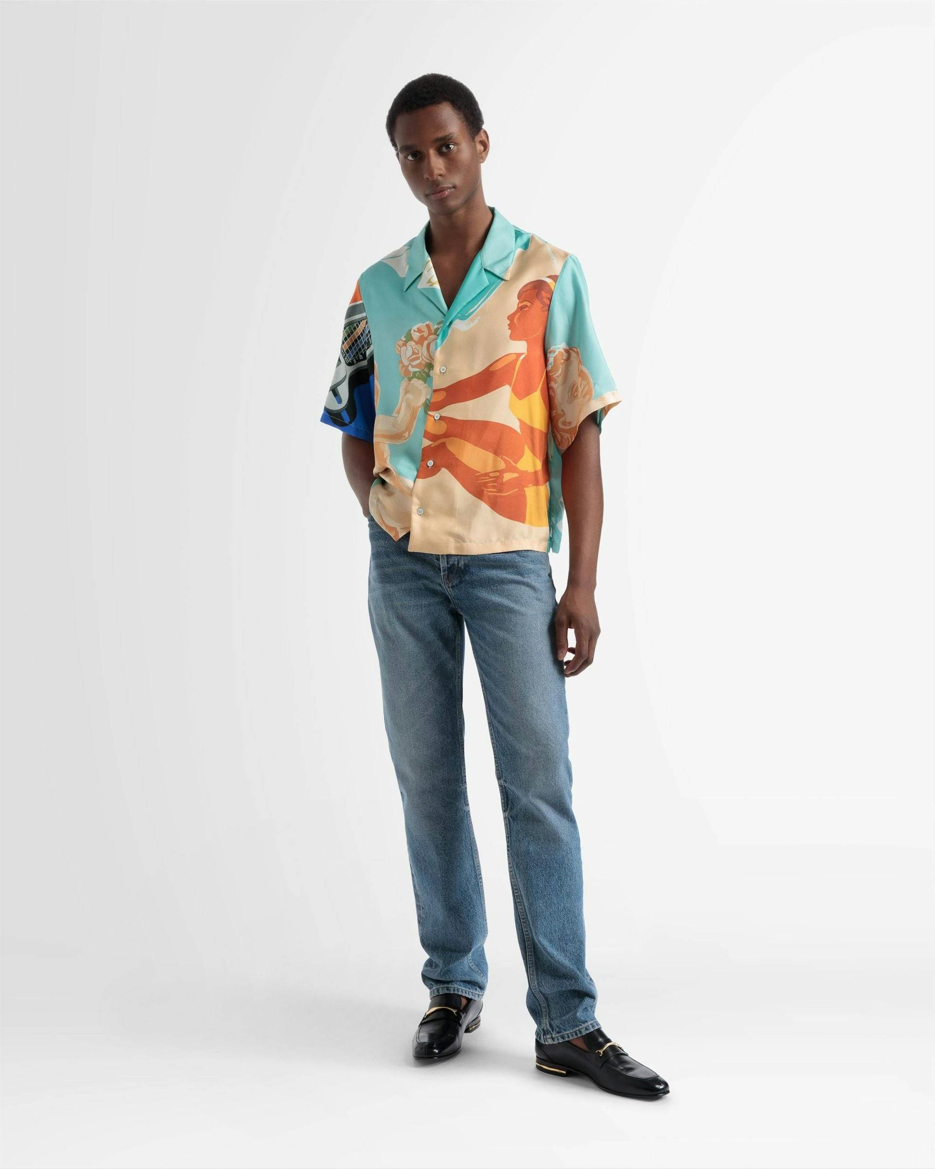 Silk Bowling Shirt In Multicolour - Men's - Bally - 01