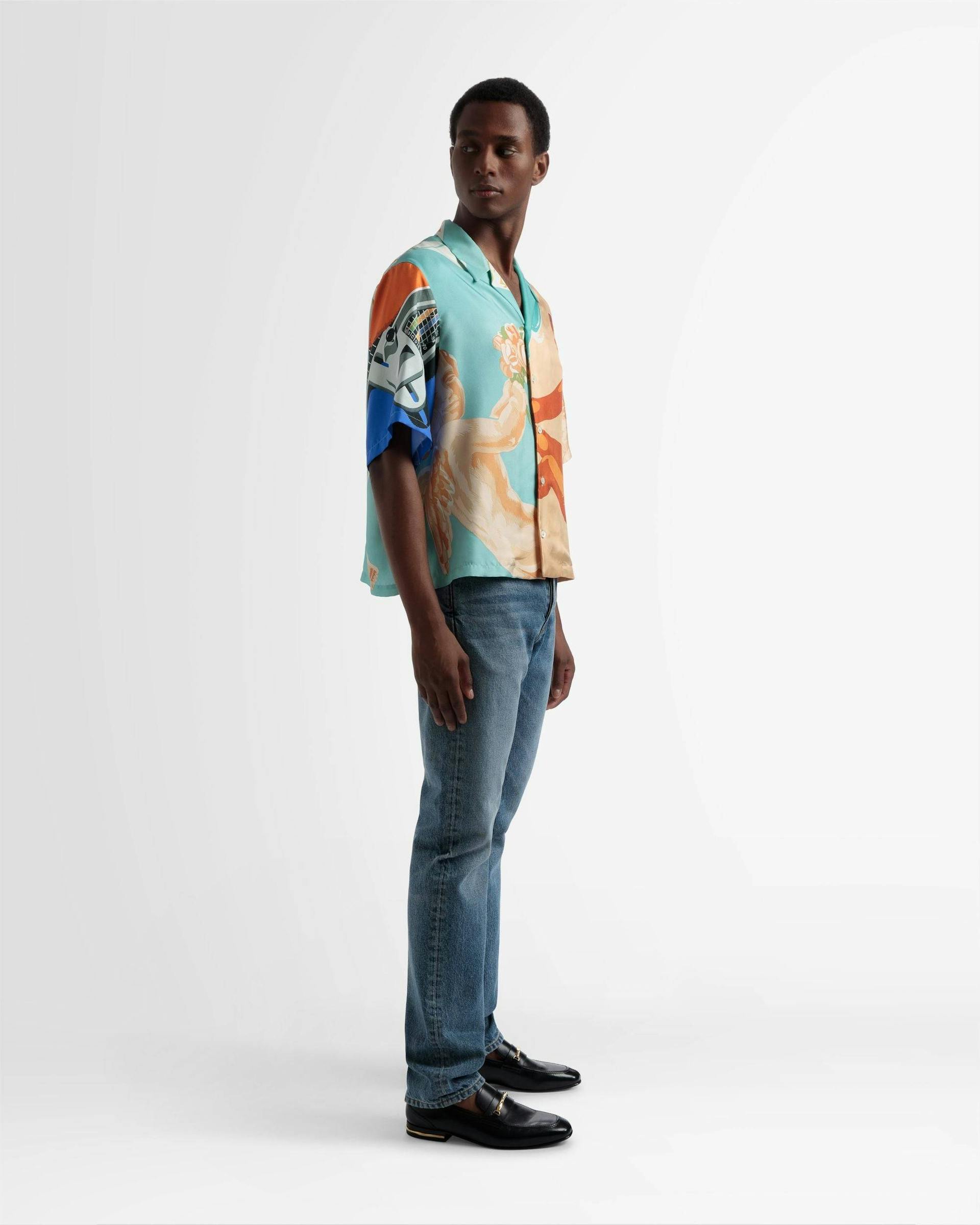 Silk Bowling Shirt In Multicolour - Men's - Bally - 03