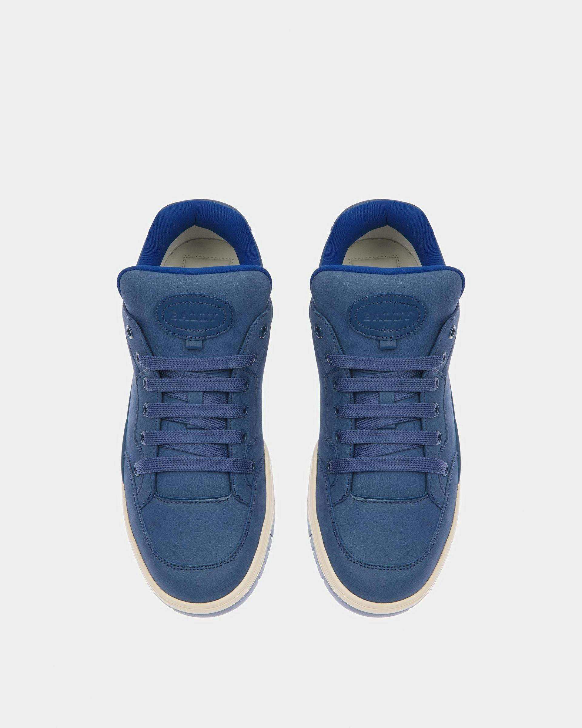 Kiro Leather Sneakers In Blue Neon - Men's - Bally - 02