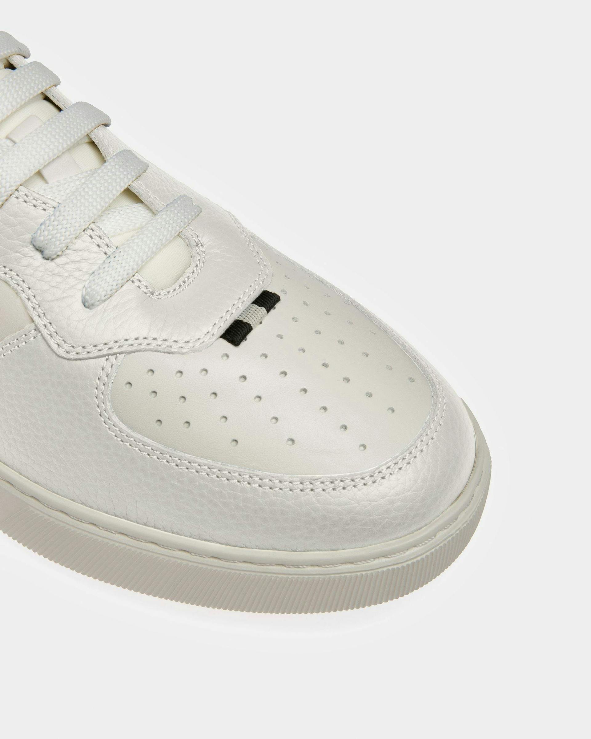 Mark Leather And Fabric Sneakers In White - Men's - Bally - 05