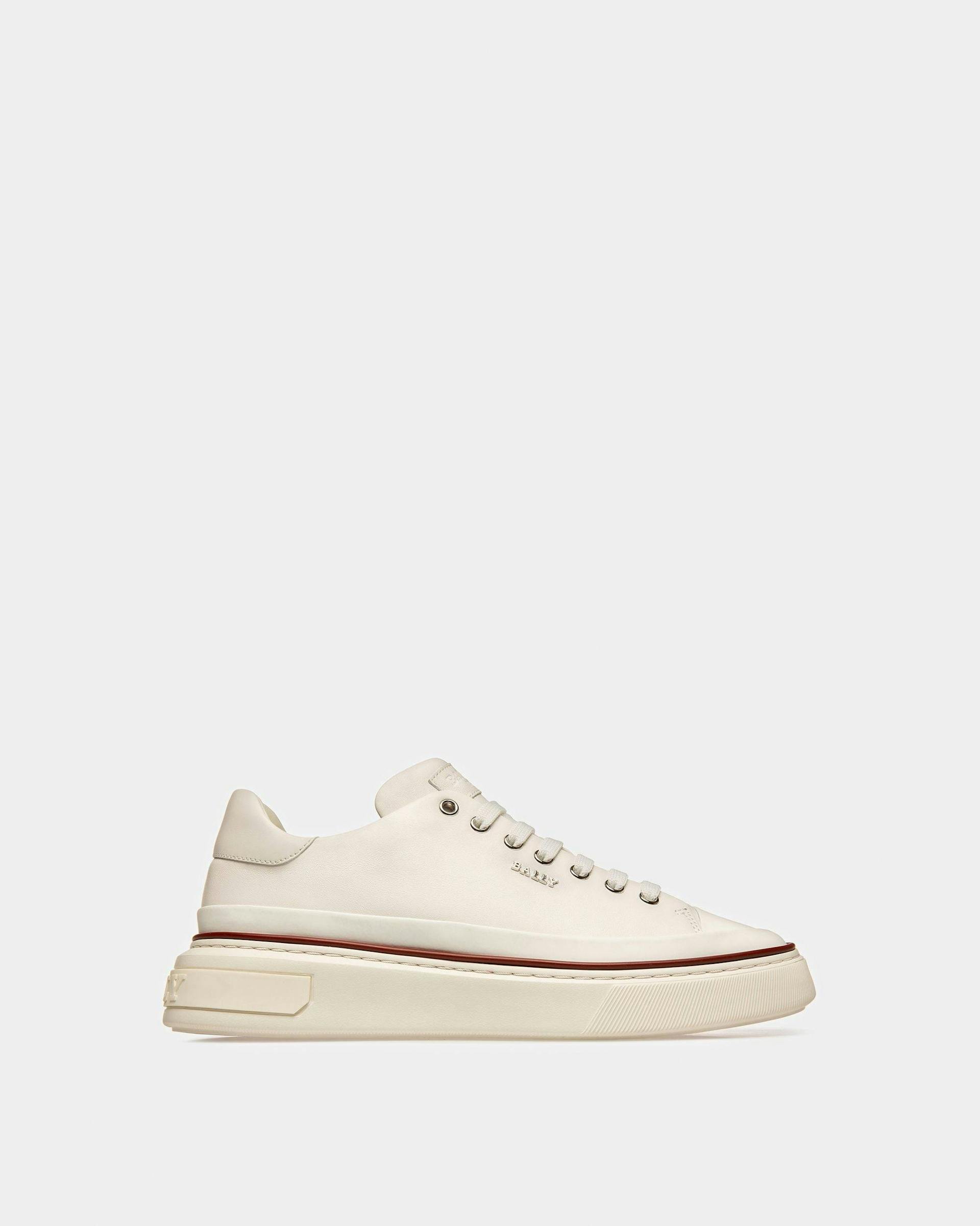 Maily Leather Sneakers In White - Men's - Bally - 01