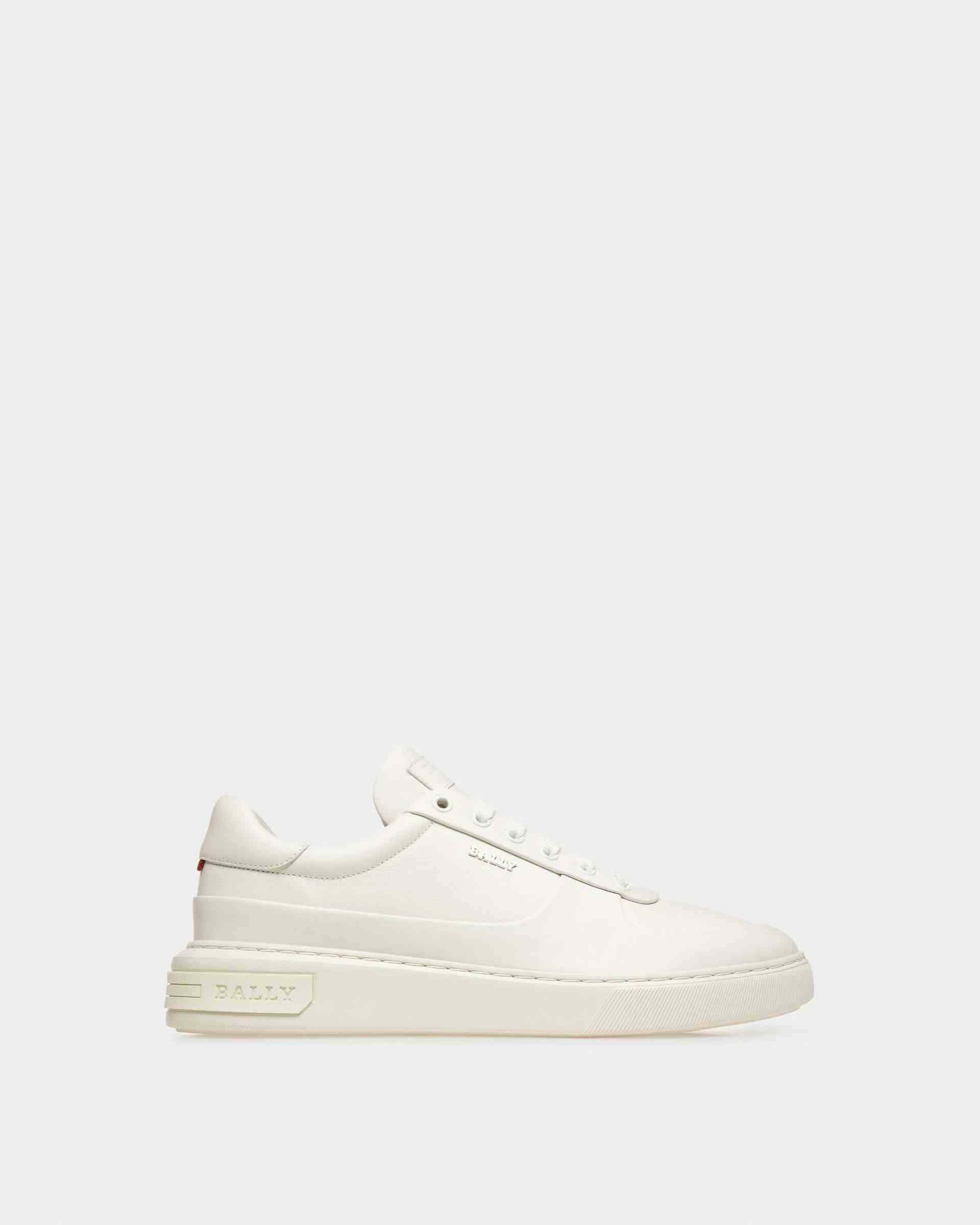 Manny Leather Sneakers In White - Men's - Bally