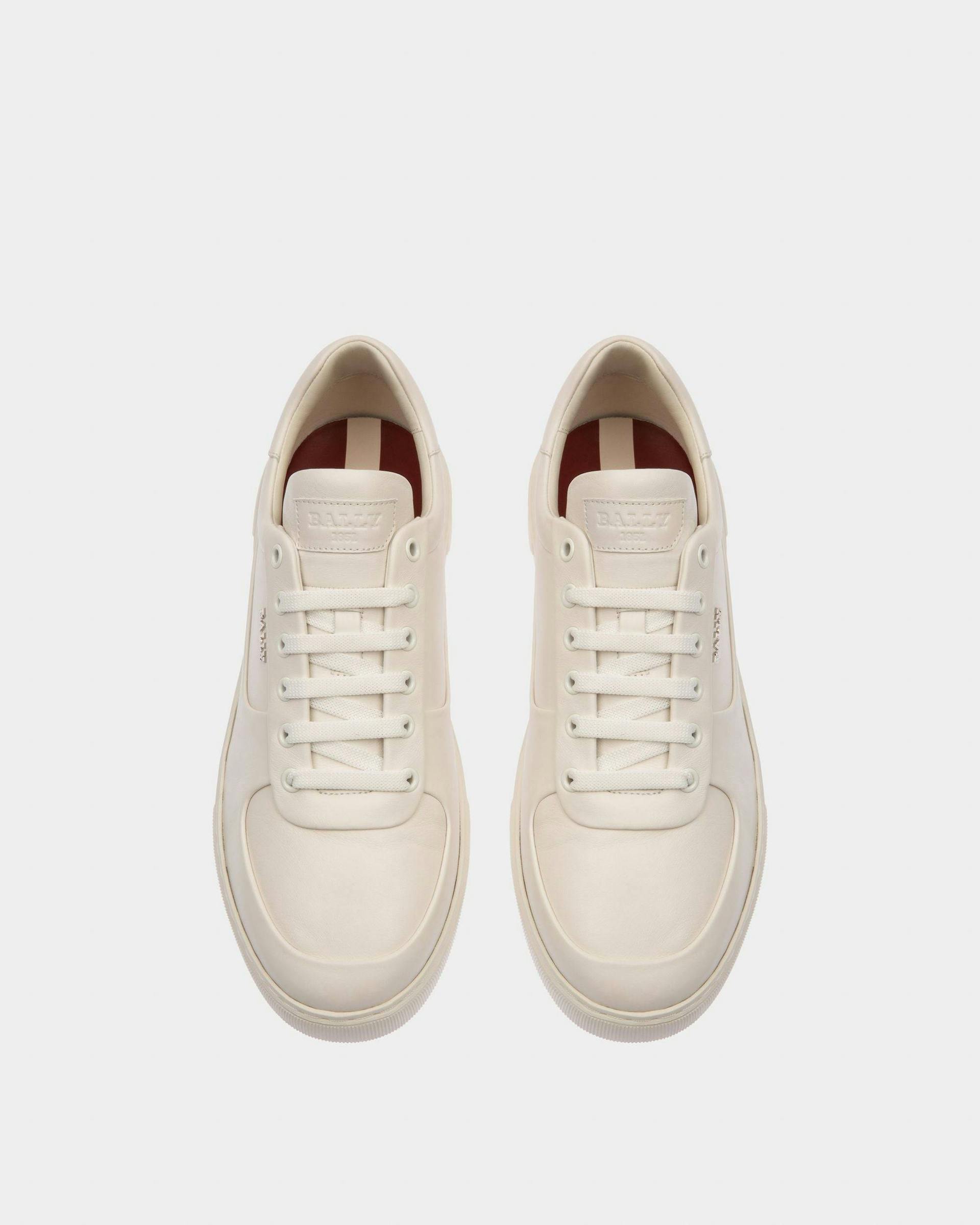 Manny Leather Sneakers In White - Men's - Bally - 02