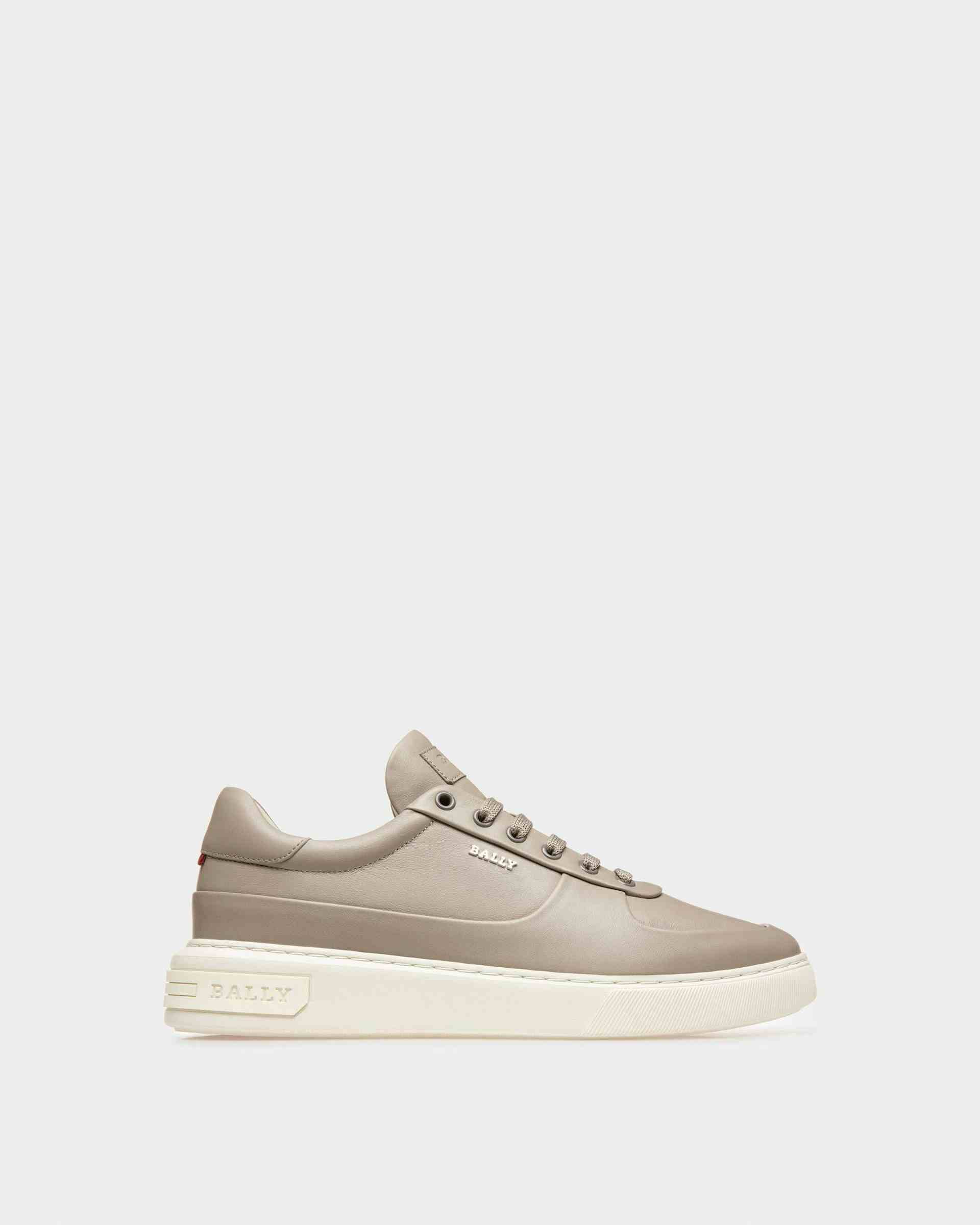 Manny Leather Sneakers In Grey - Men's - Bally