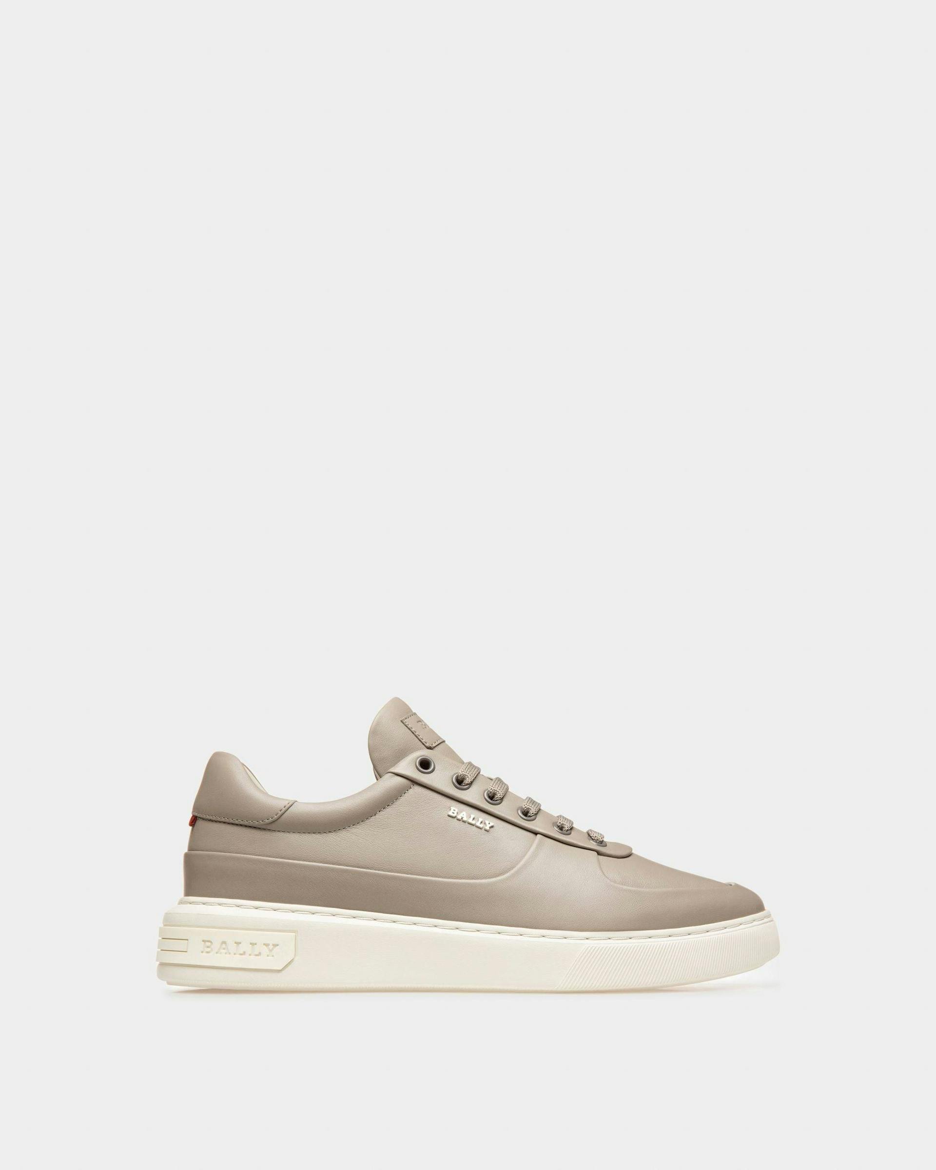 Manny Leather Sneakers In Grey - Men's - Bally - 01