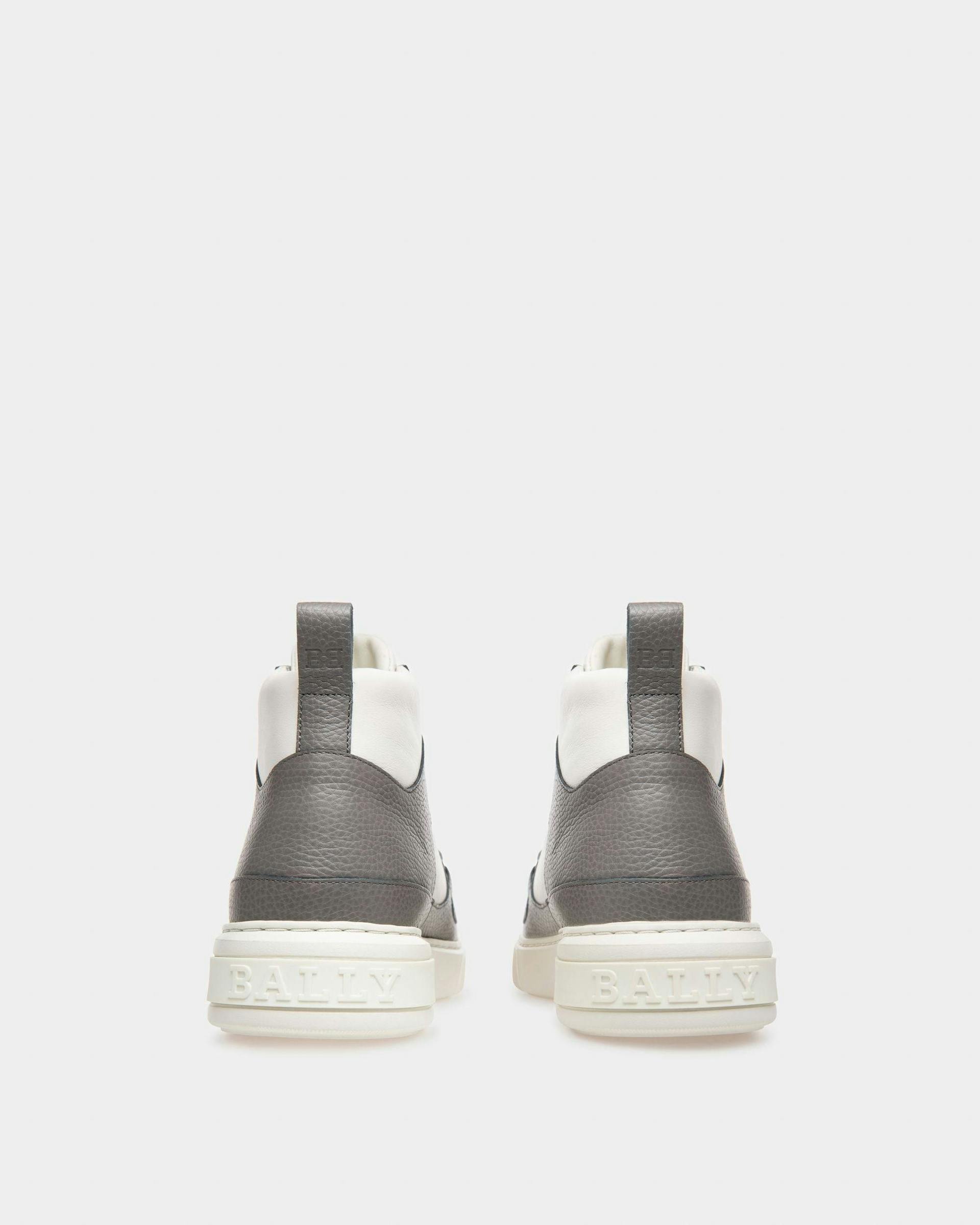 Merryk Leather Sneakers In Grey And White - Men's - Bally - 04