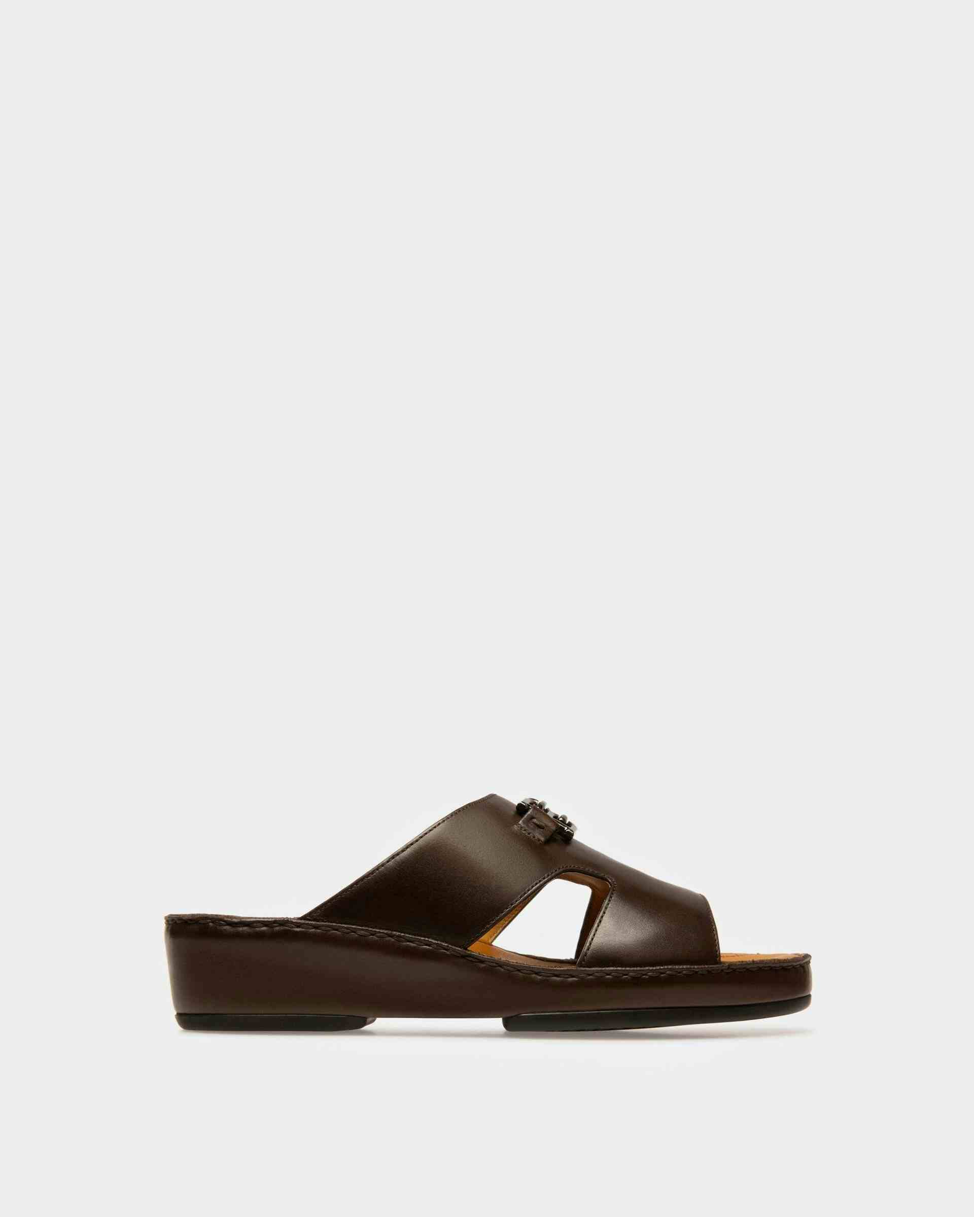 Harames Sandals In Brown Leather - Men's - Bally