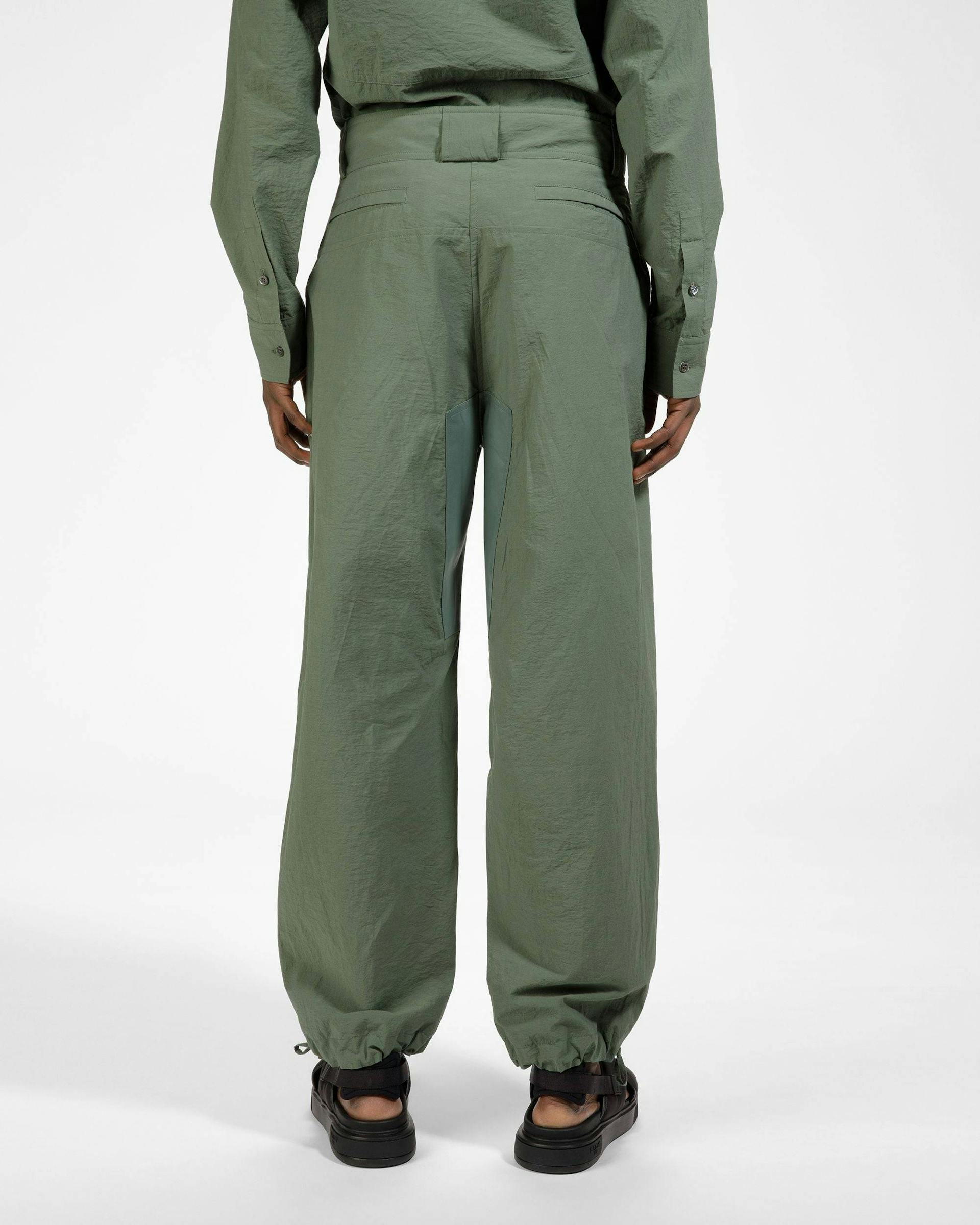 Cotton Mix Trousers In Sage - Men's - Bally - 02