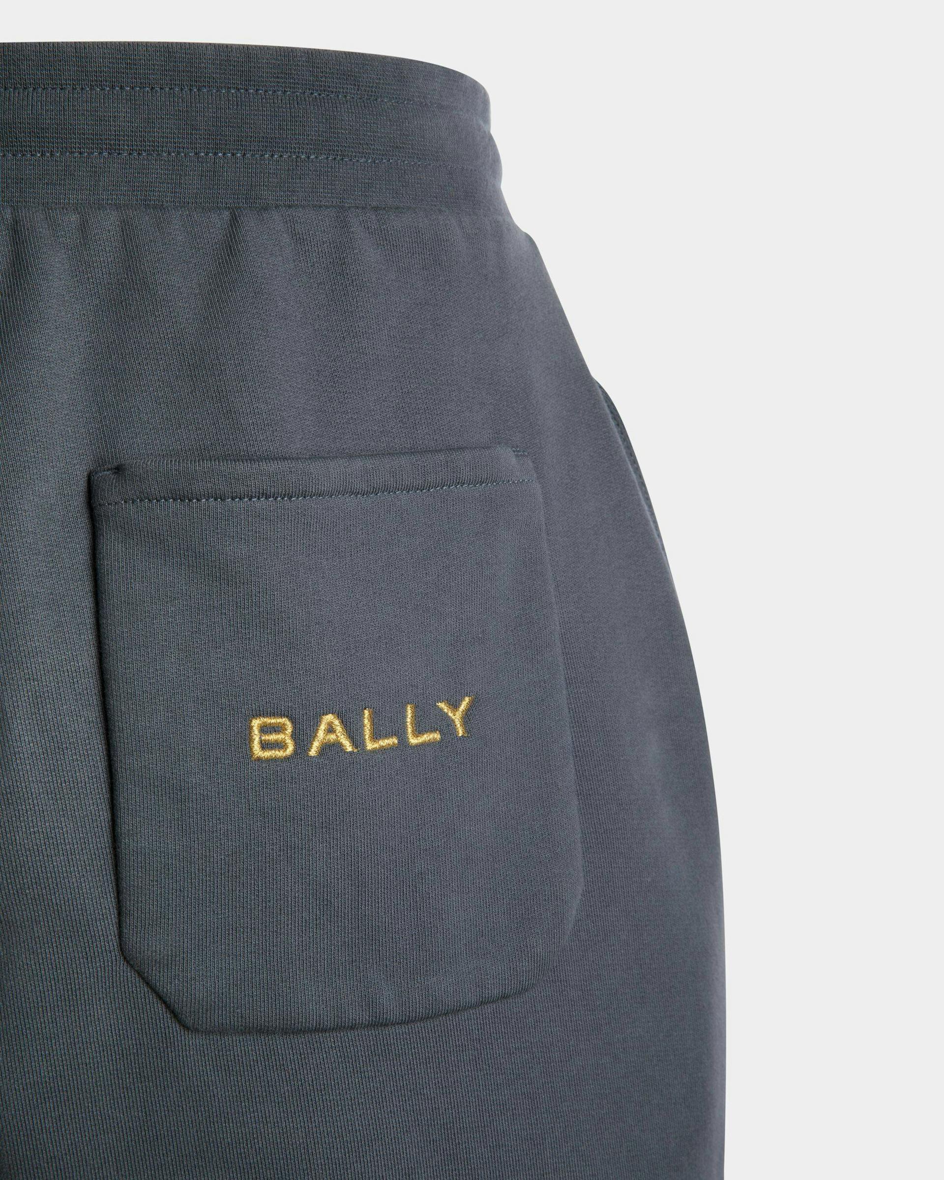 Drawstring Sweatpants In Stone Cotton - Men's - Bally - 02