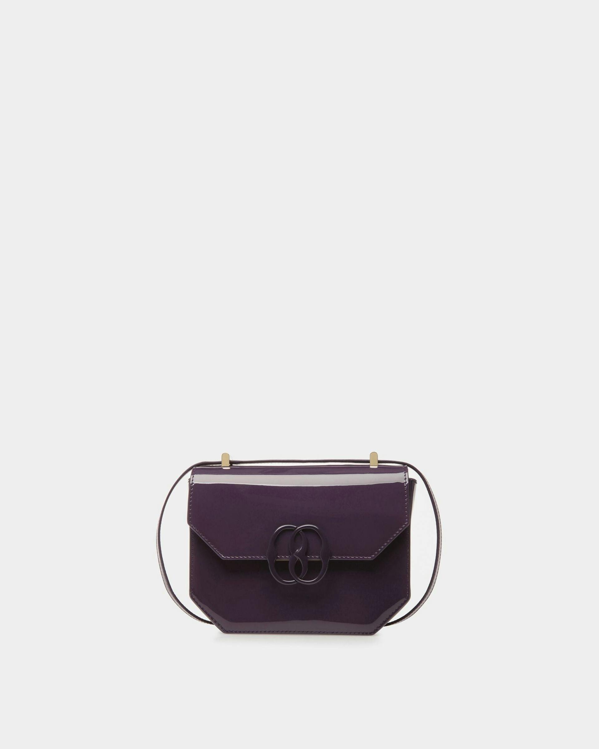 Emblem Minibag In Orchid Leather - Women's - Bally - 01
