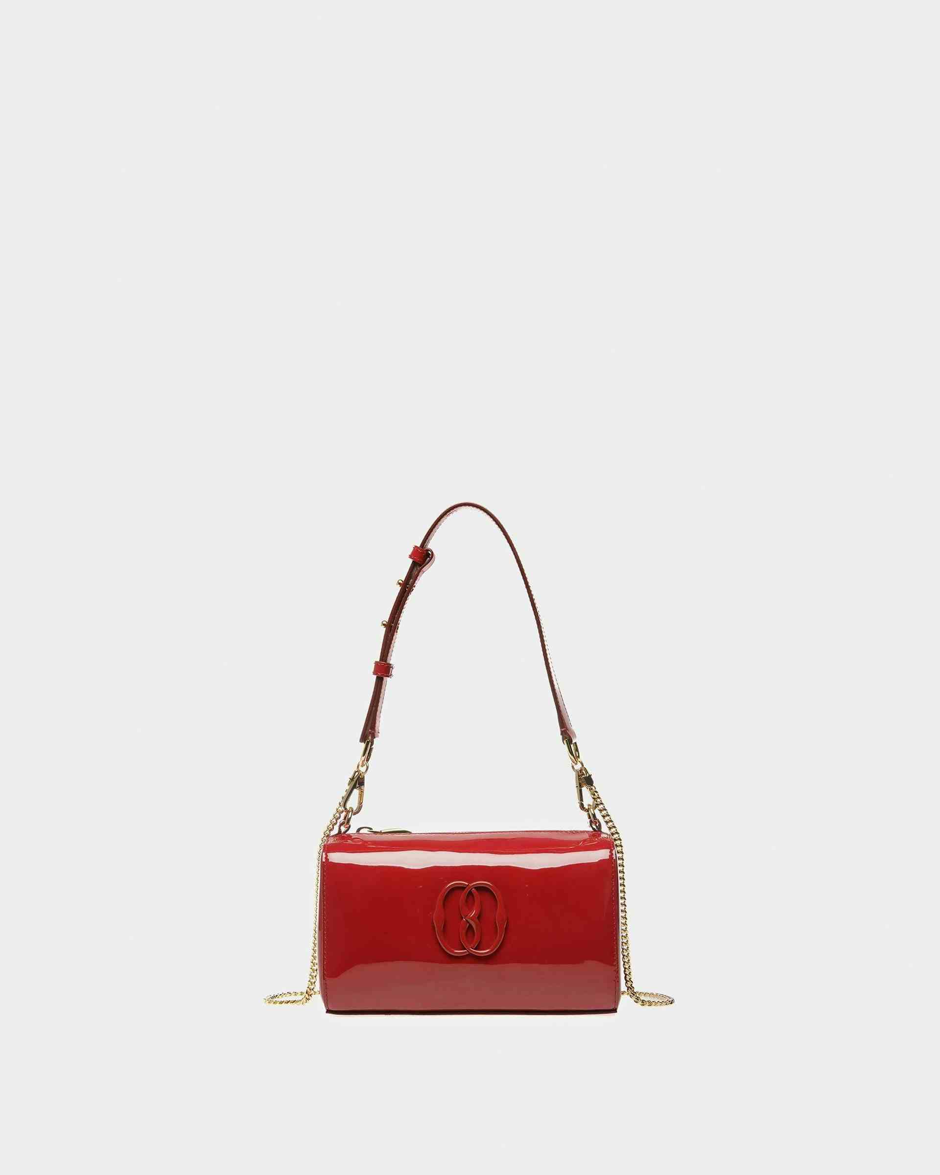 Emblem Minibag In Deep Ruby Leather - Women's - Bally