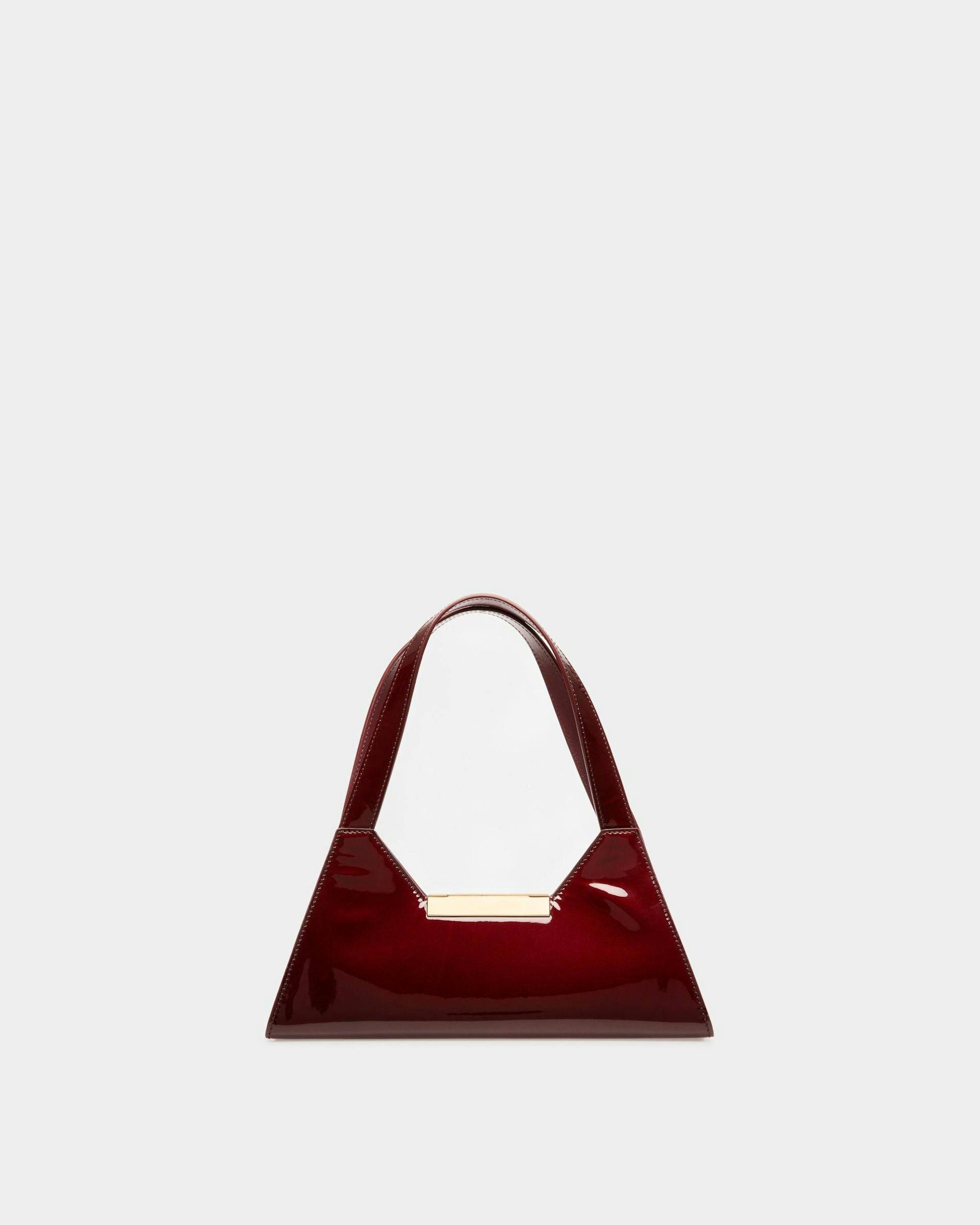 Trilliant Small Shoulder Bag In Deep Red Leather - Women's - Bally - 02