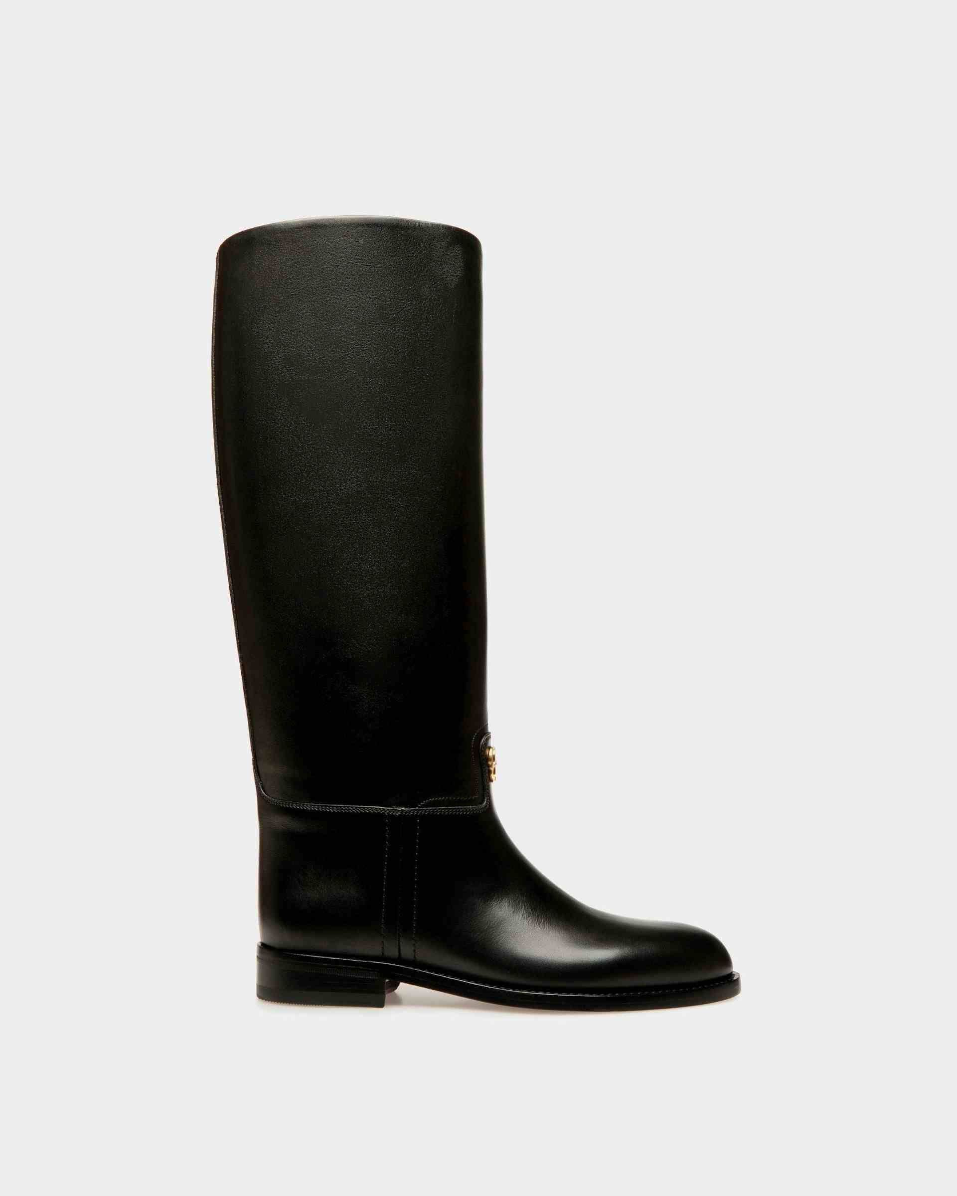 Huntington Long Boots In Black Leather - Women's - Bally