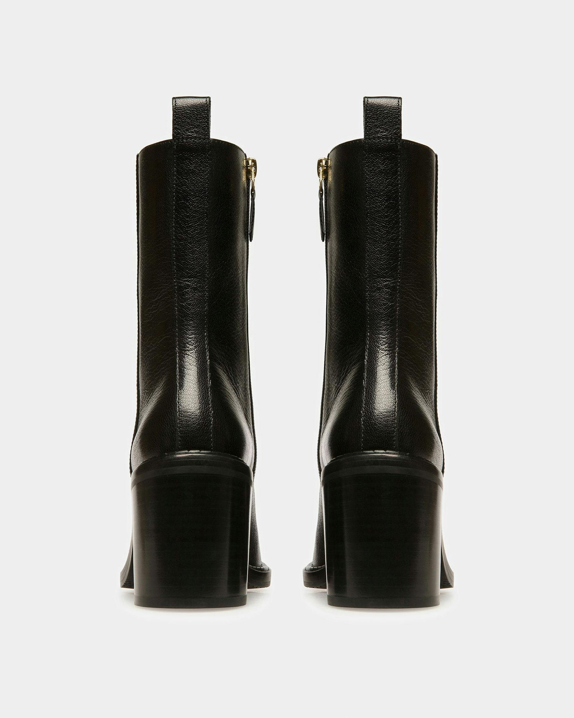 Austine Leather Boots In Black - Women's - Bally - 04