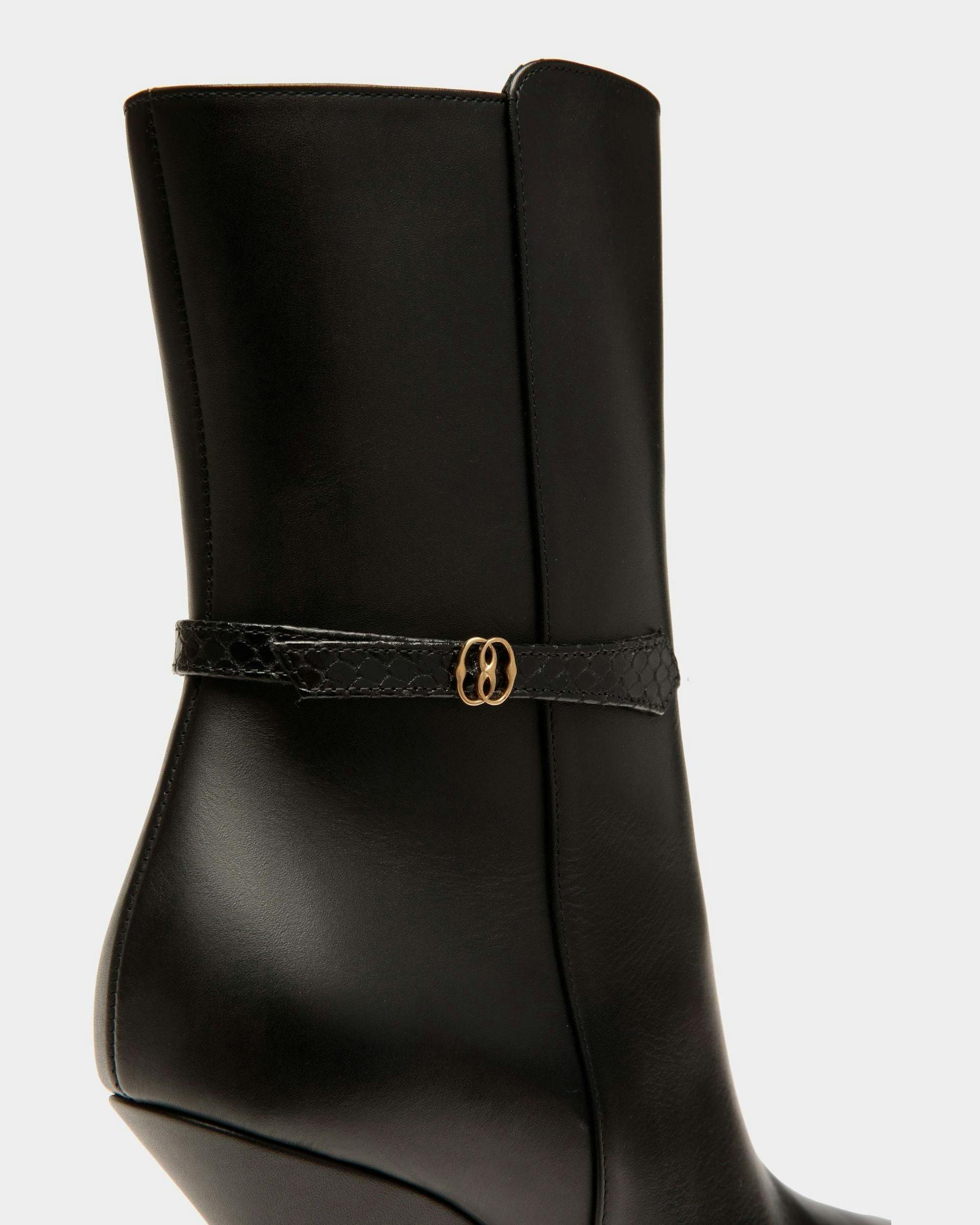 Odeya Boots In Black Leather - Women's - Bally - 04