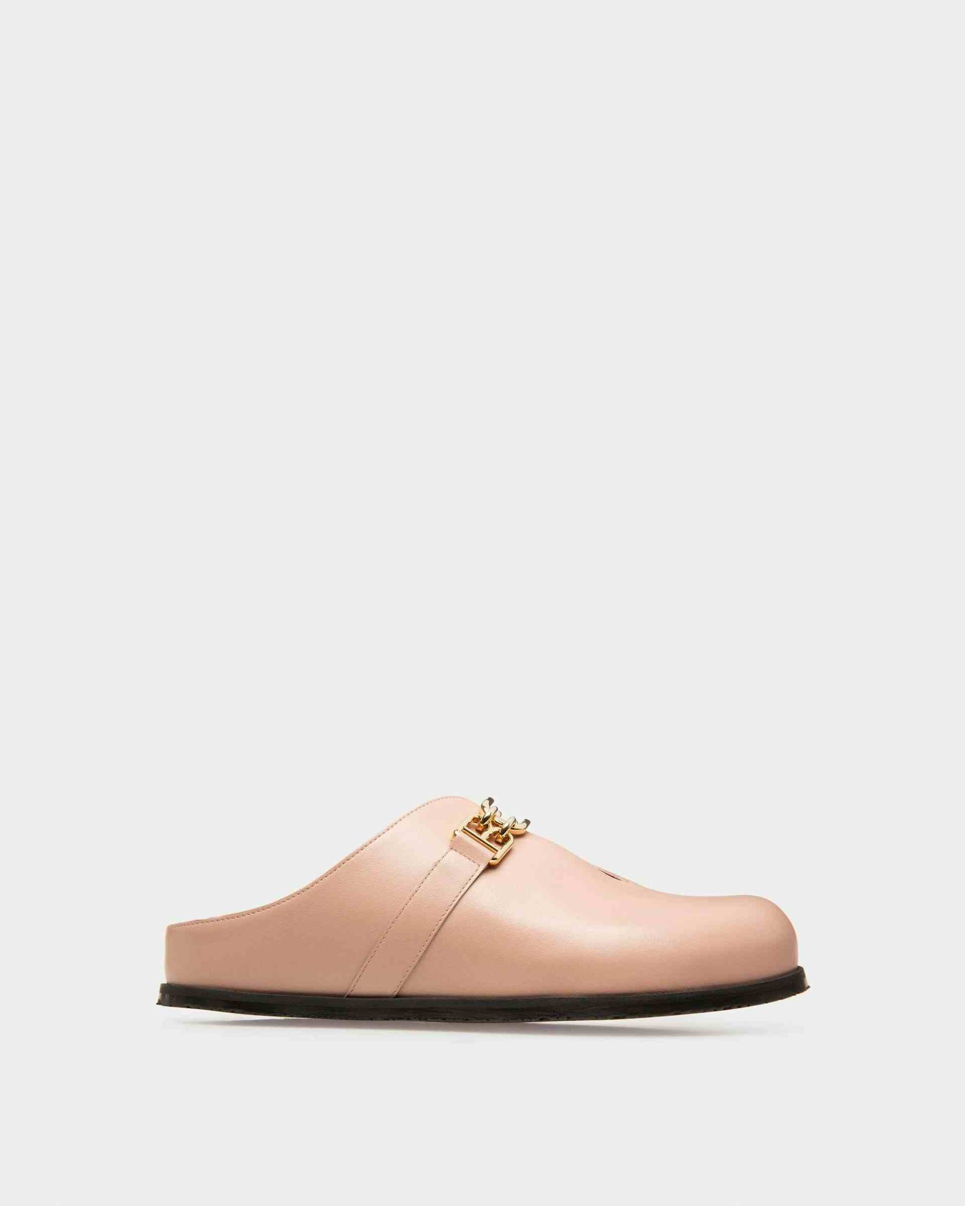 Francine Leather Slippers In Pink - Women's - Bally