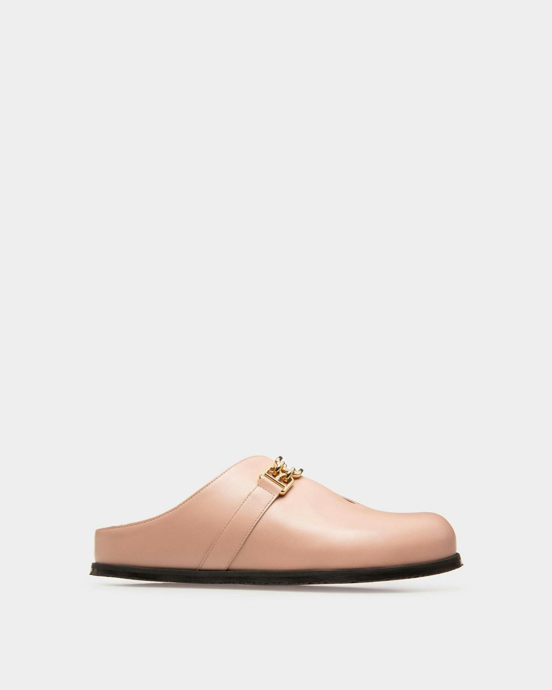 Francine Leather Slippers In Pink - Women's - Bally - 01