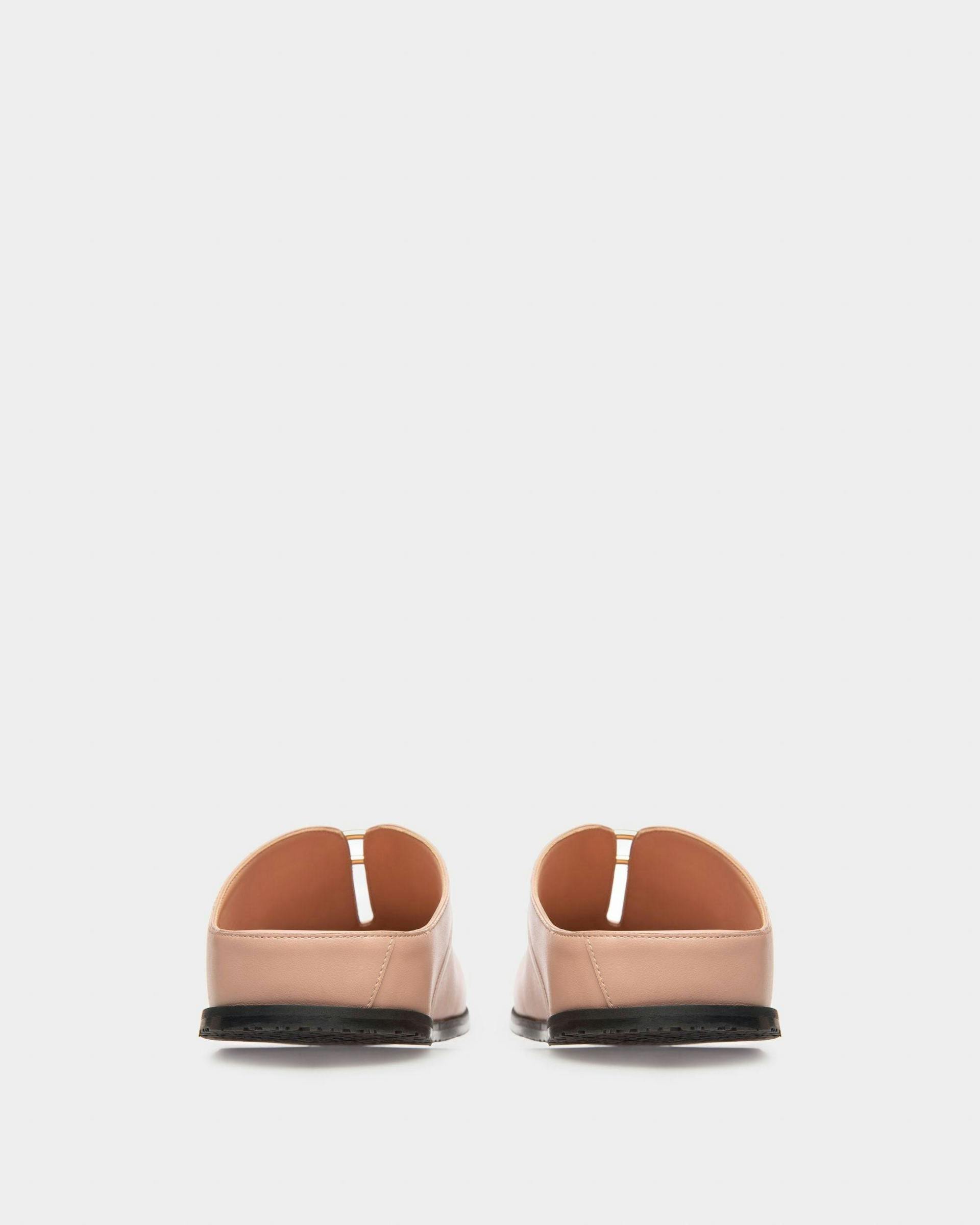 Francine Leather Slippers In Pink - Women's - Bally - 04