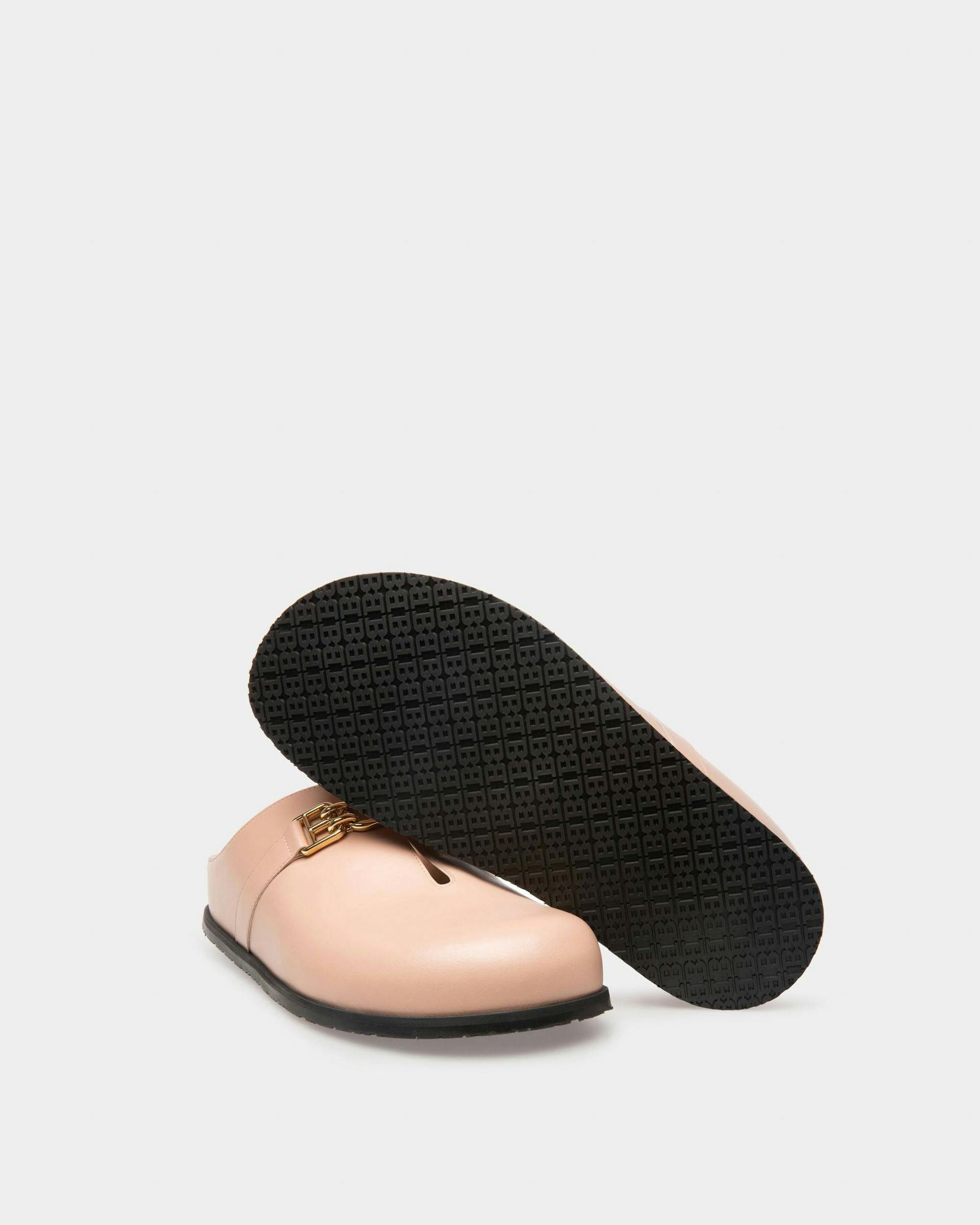 Francine Leather Slippers In Pink - Women's - Bally - 05