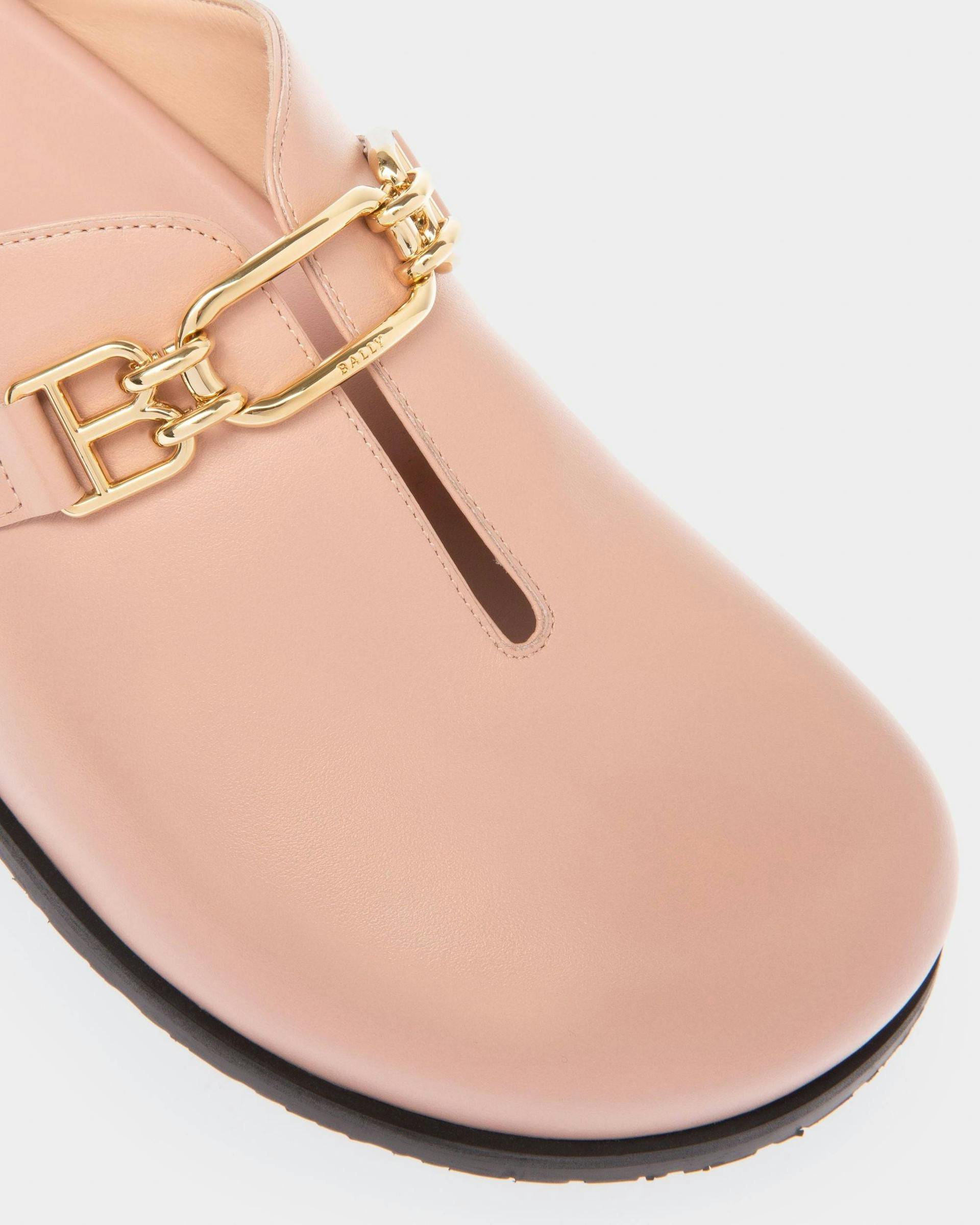 Francine Leather Slippers In Pink - Women's - Bally - 06