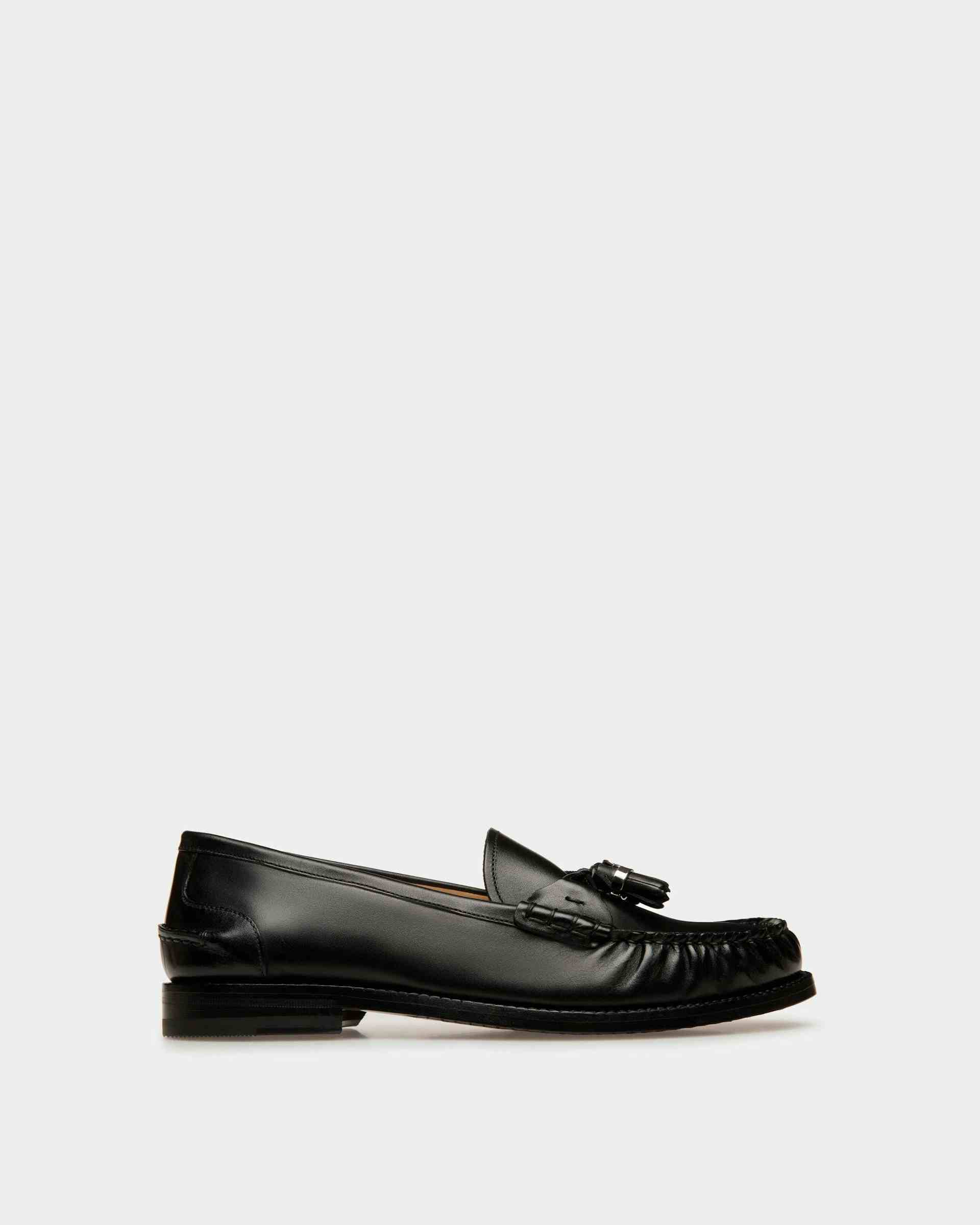 Rome Moccasins In Black Leather - Women's - Bally
