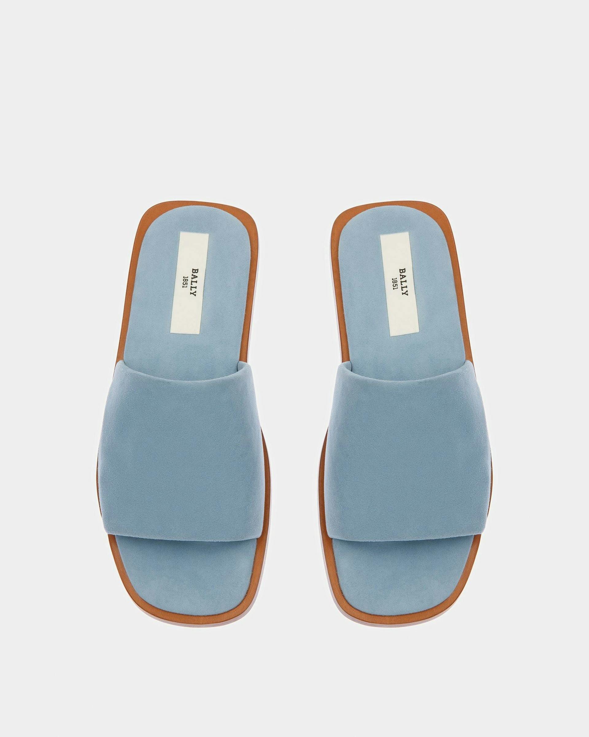 Sabian Leather Sandals In Light Blue - Women's - Bally - 02