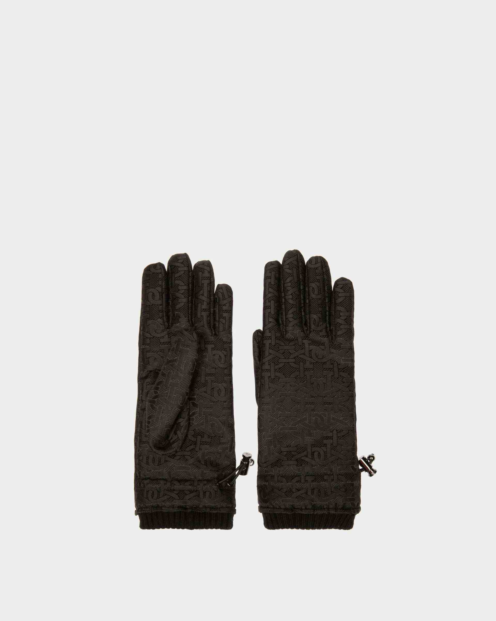 Recycled Polyster Gloves In Black - Women's - Bally