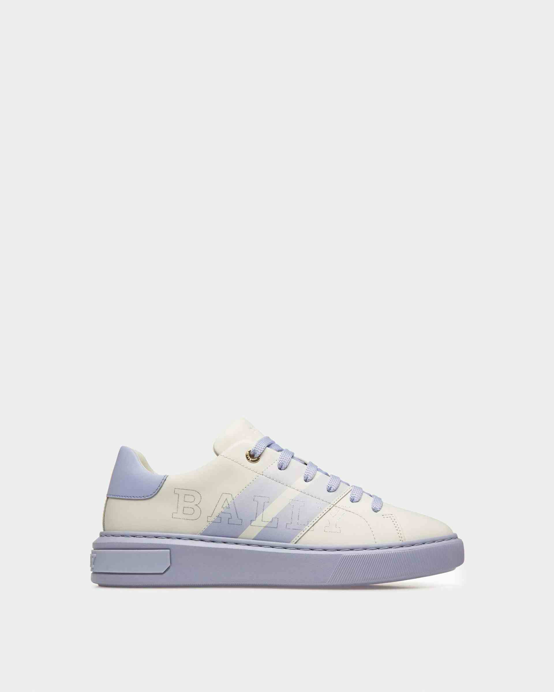 Myra Leather Sneakers In White & Lilac - Women's - Bally