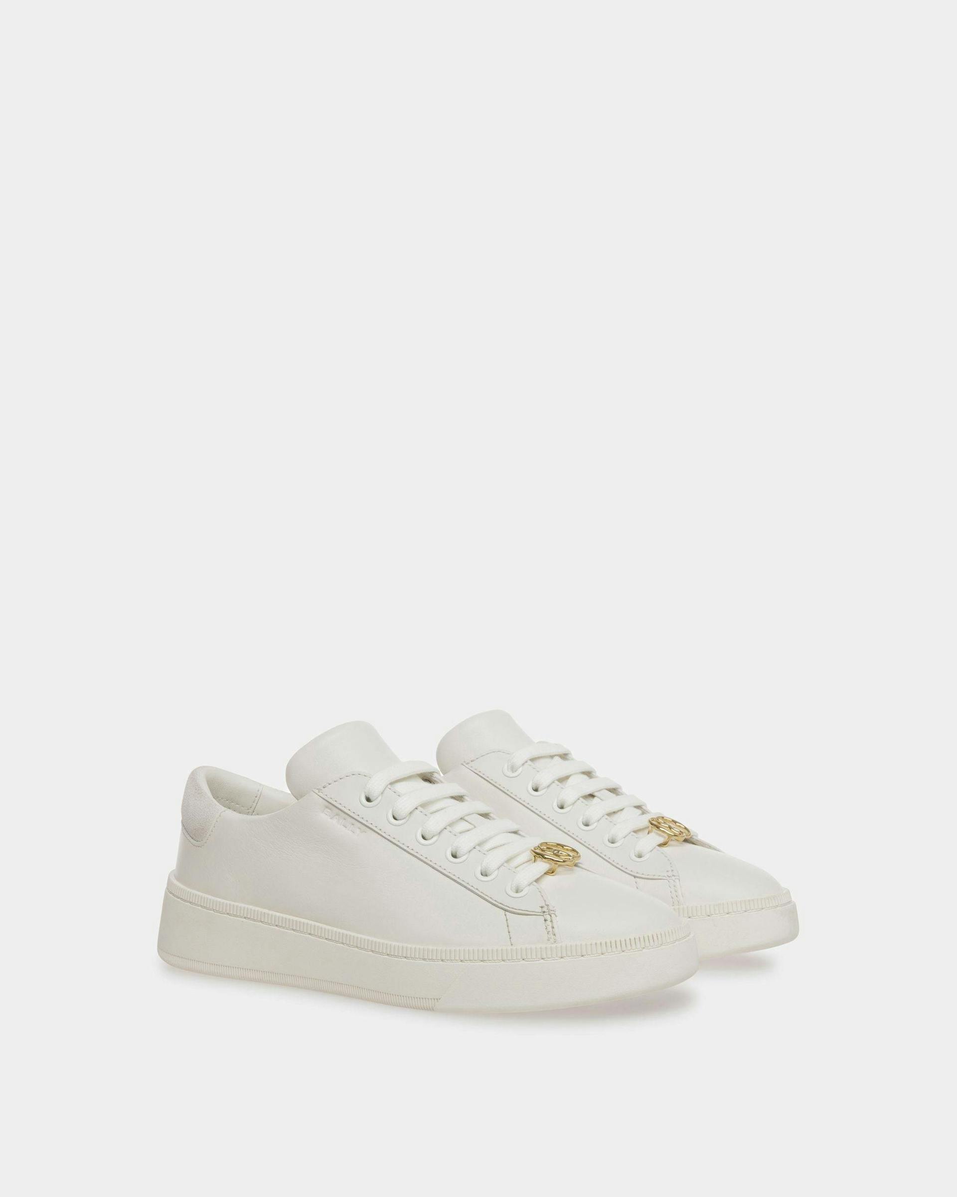 Raise Sneakers In White Leather - Women's - Bally - 03