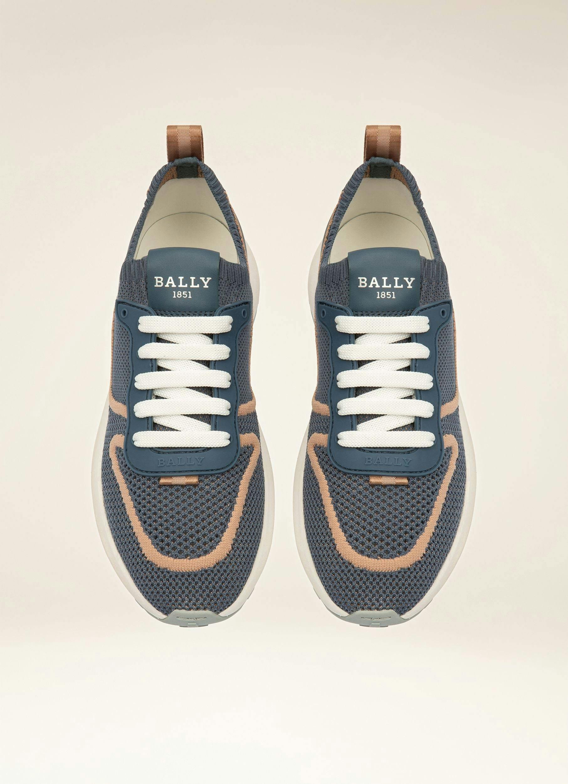 OUTLINE Polyester Mix Sneakers In Light  Blue - Women's - Bally - 04