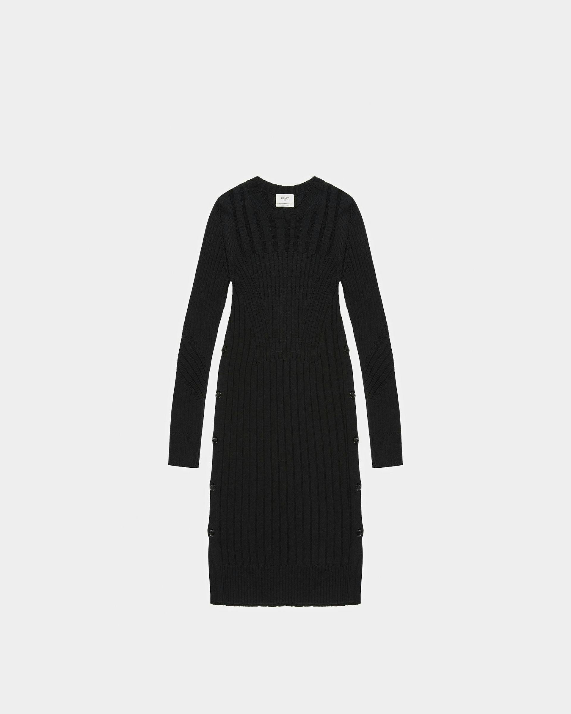 Cotton Silk Mix Dress In Black - Women's - Bally - 01