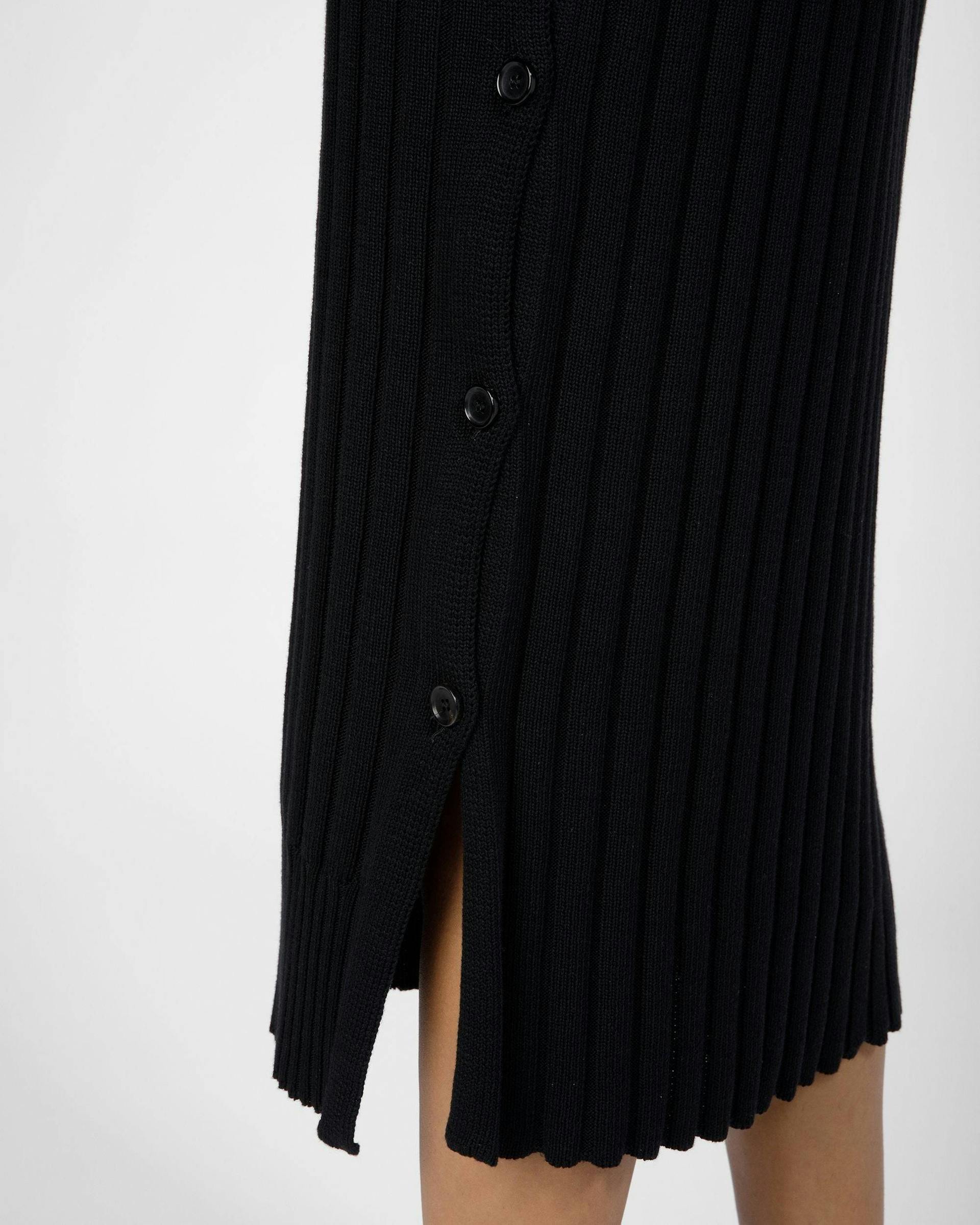 Cotton Silk Mix Dress In Black - Women's - Bally - 03