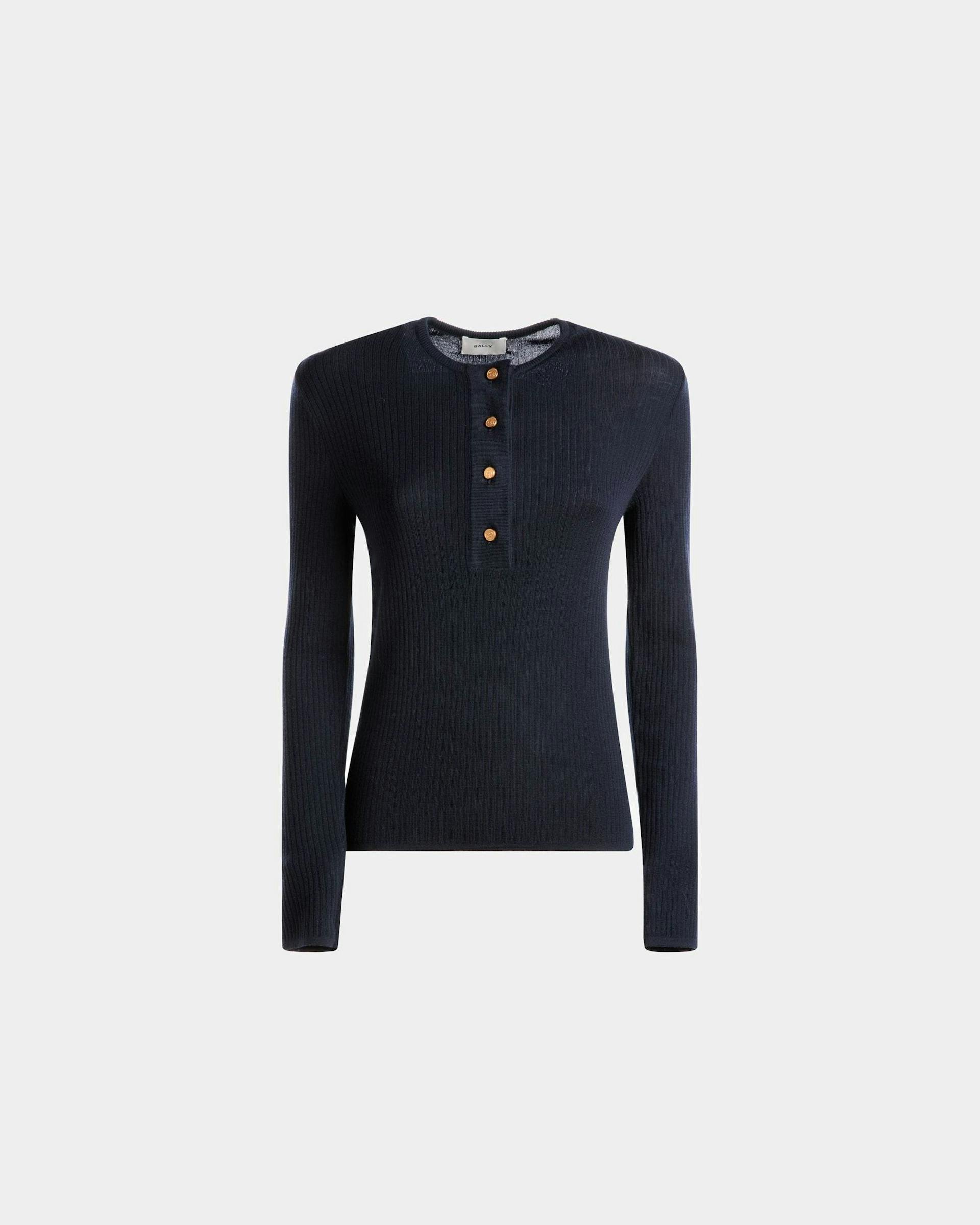 Knitted Henley Top - Bally