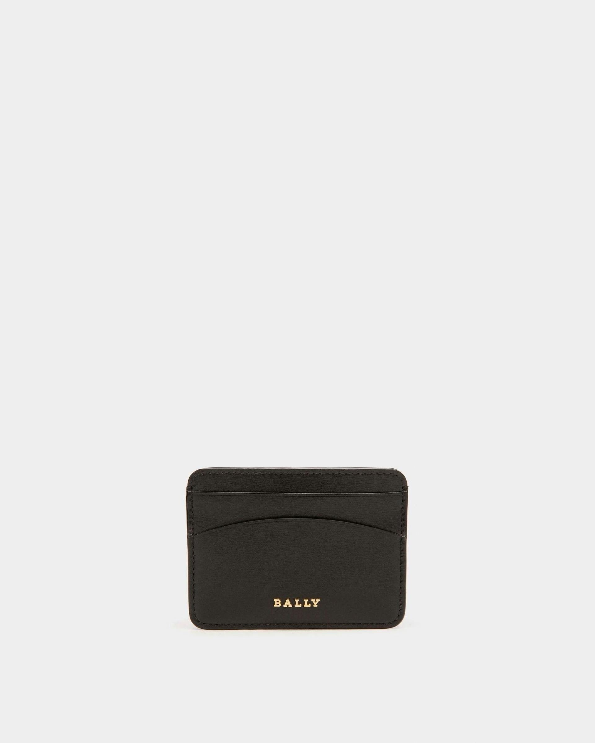 Lexye Leather Card Holder In Black - Women's - Bally - 01
