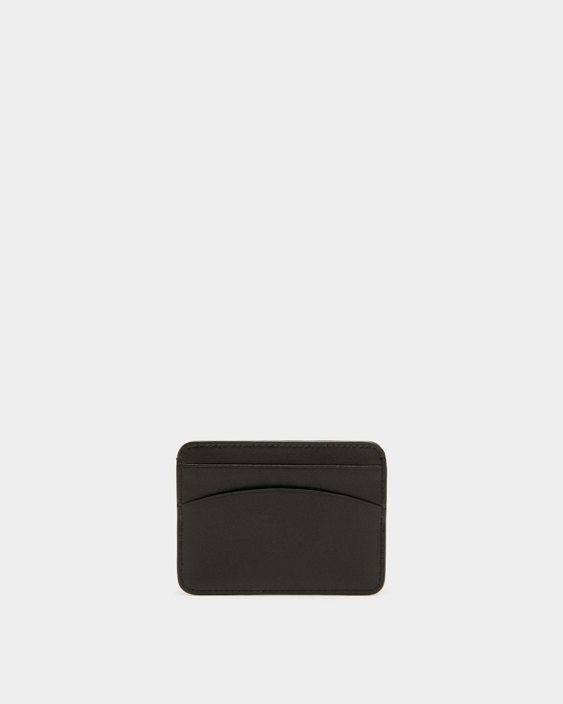 Lexye Leather Card Holder In Black - Women's - Bally - 02