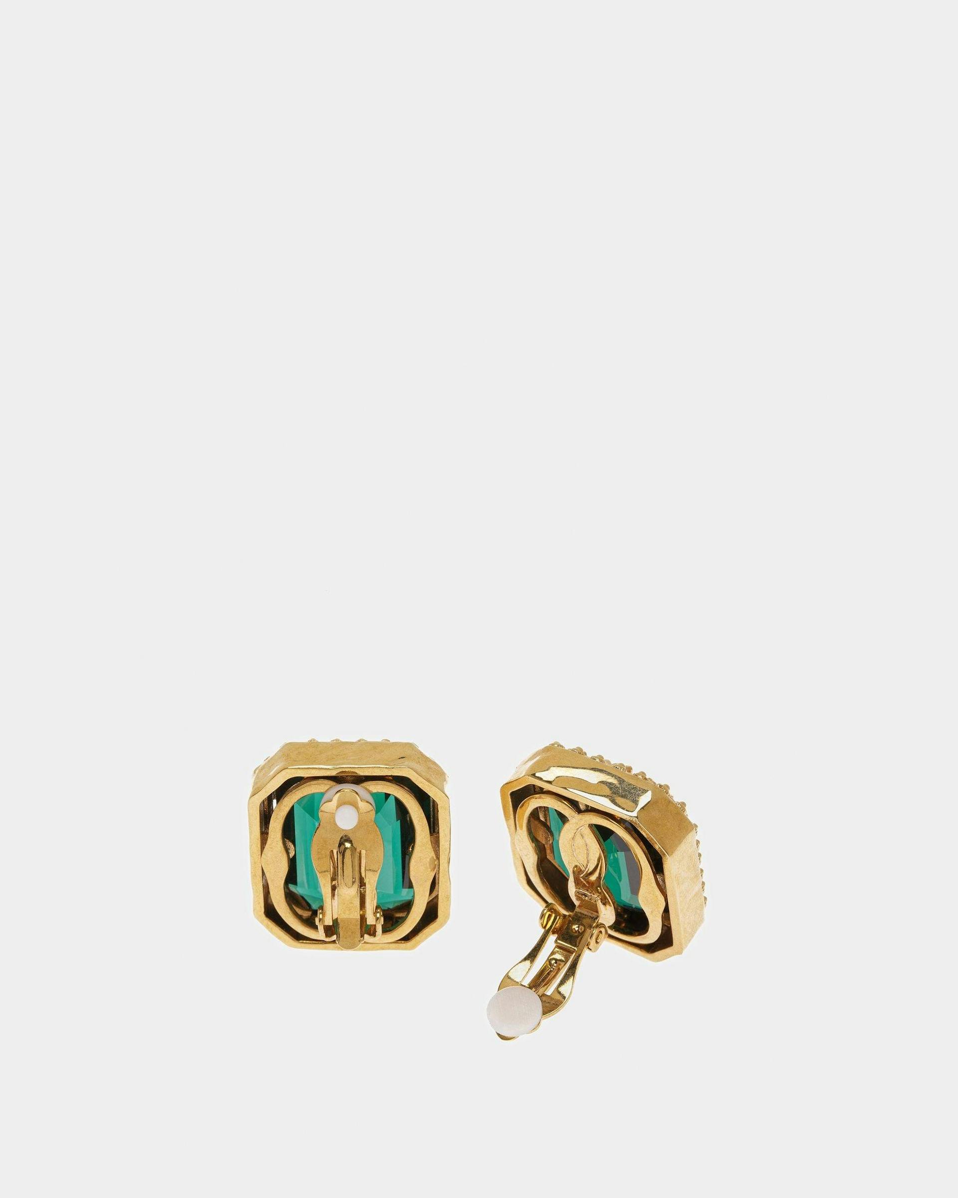 Clip Earrings In Emerald - Women's - Bally - 03