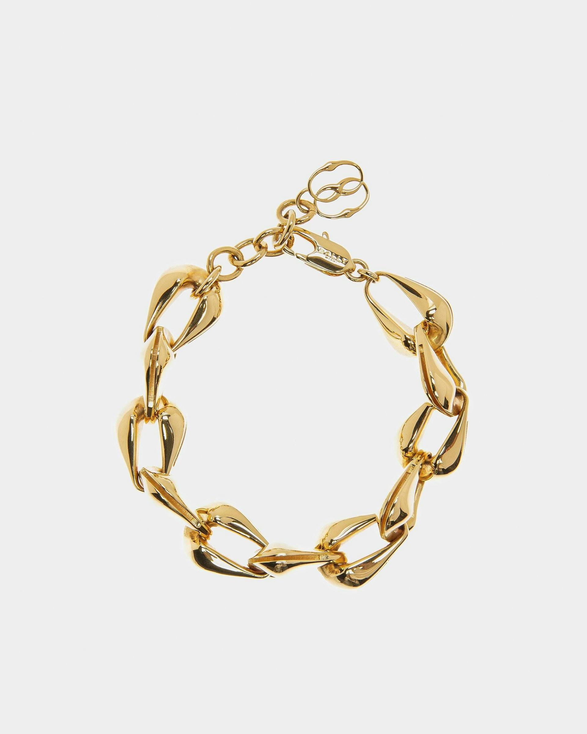 Chunky Chain Bracelet In Yellow-Gold - Women's - Bally - 01