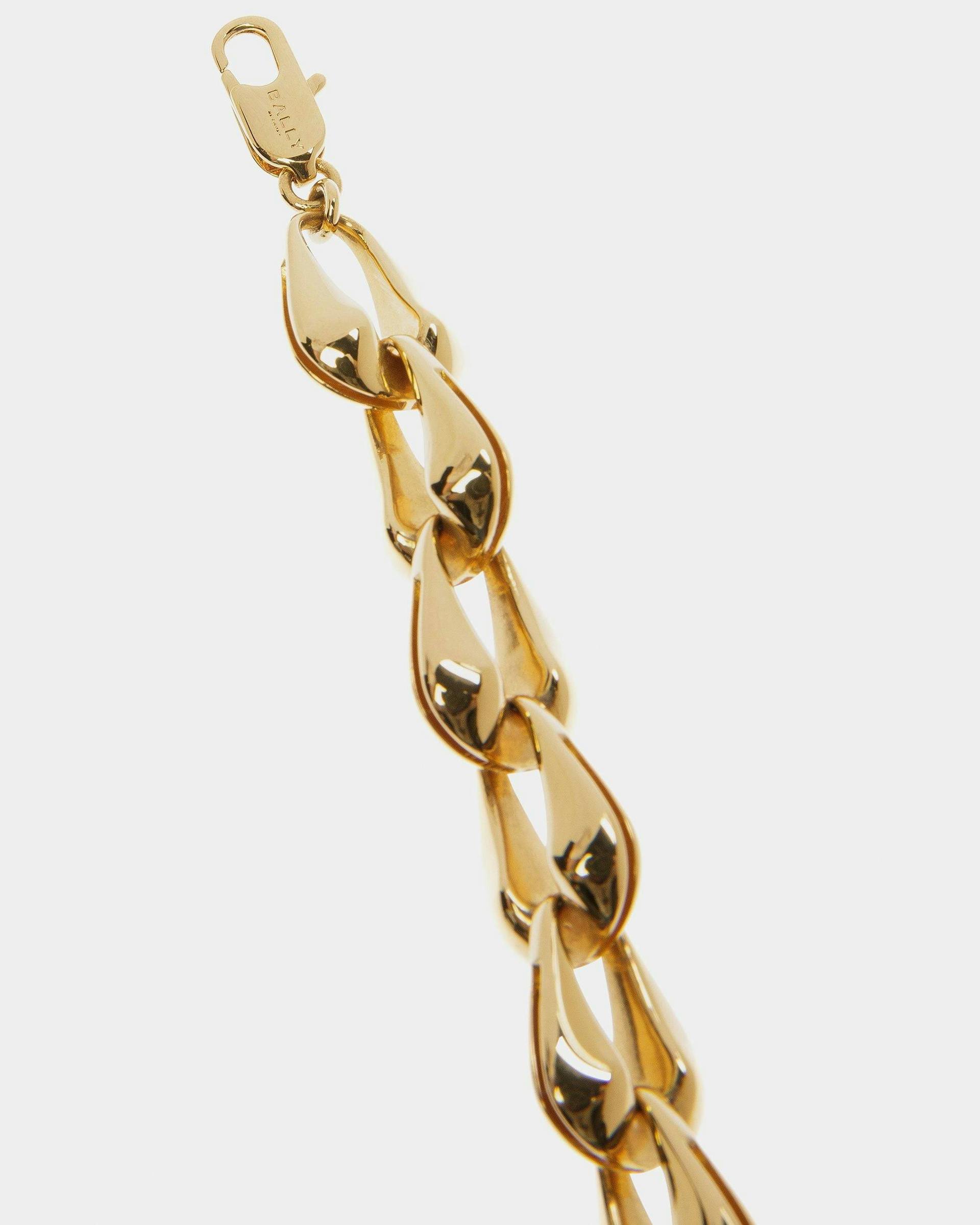Chunky Chain Bracelet In Yellow-Gold - Women's - Bally - 03