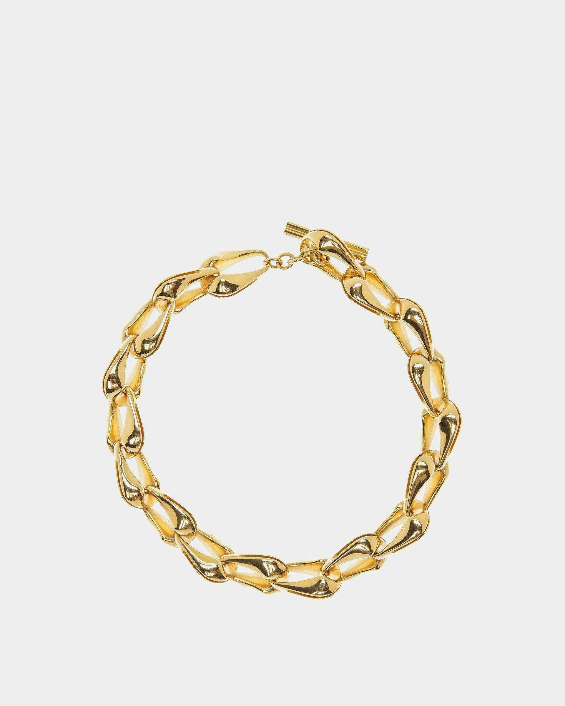 T-Bar Chunky Necklace In Yellow-Gold - Women's - Bally - 01
