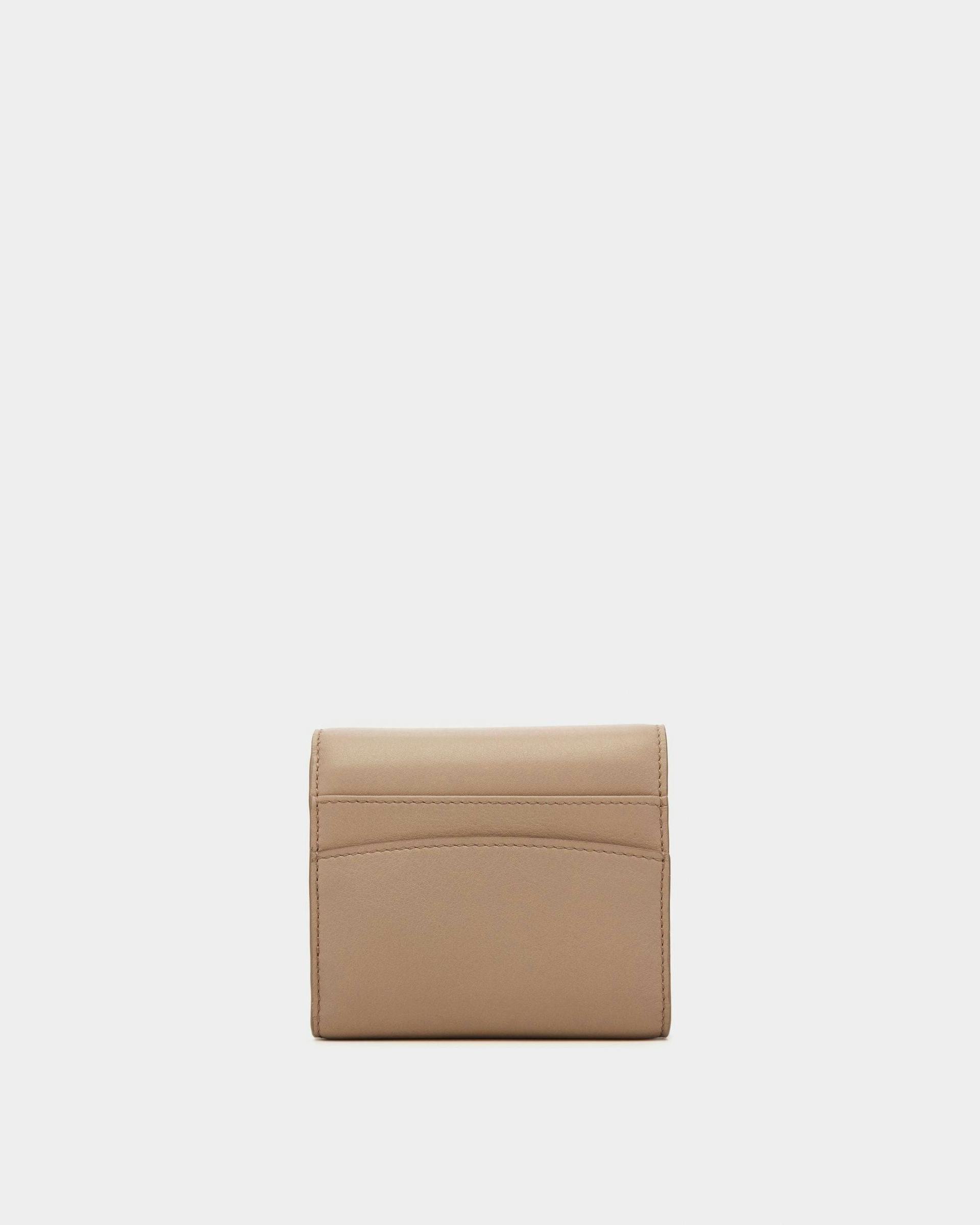 Blessy Leather Wallet In Taupe - Women's - Bally - 02