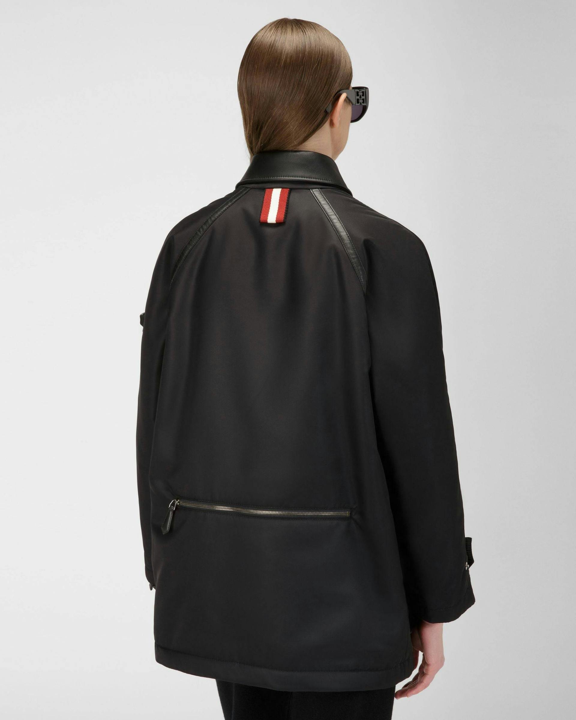 Recycled Nylon Jacket In Black - Women's - Bally - 03