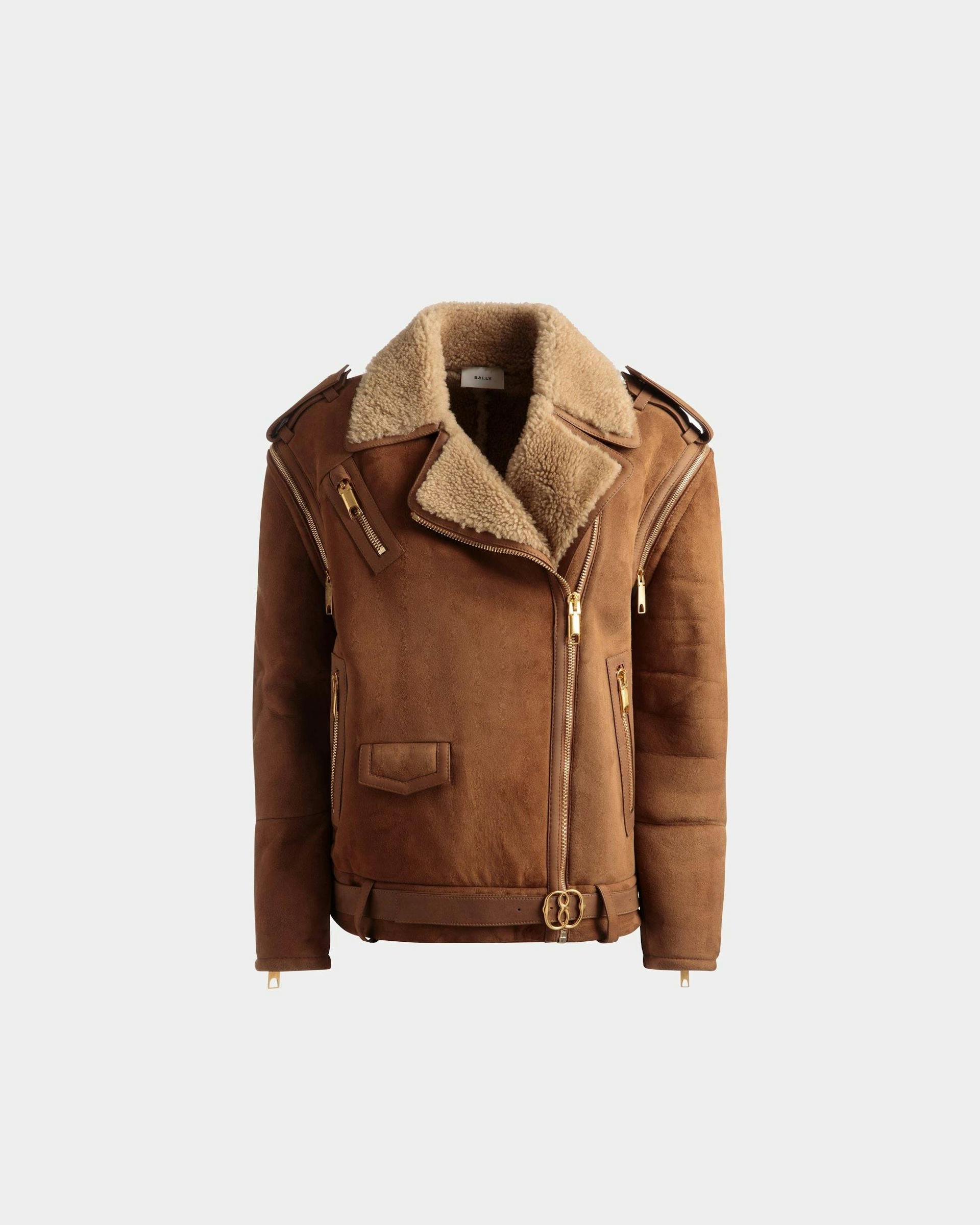 Double-Breasted Shearling Jacket - Bally