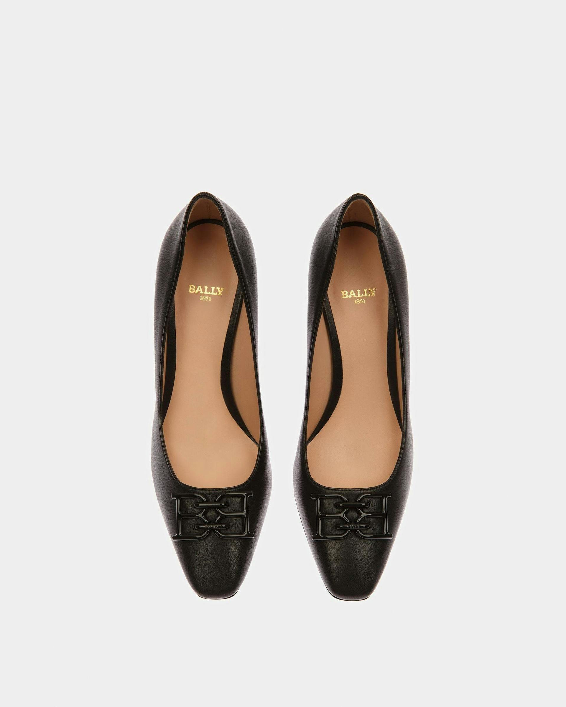 Evanca Leather Pumps In Black - Women's - Bally - 02