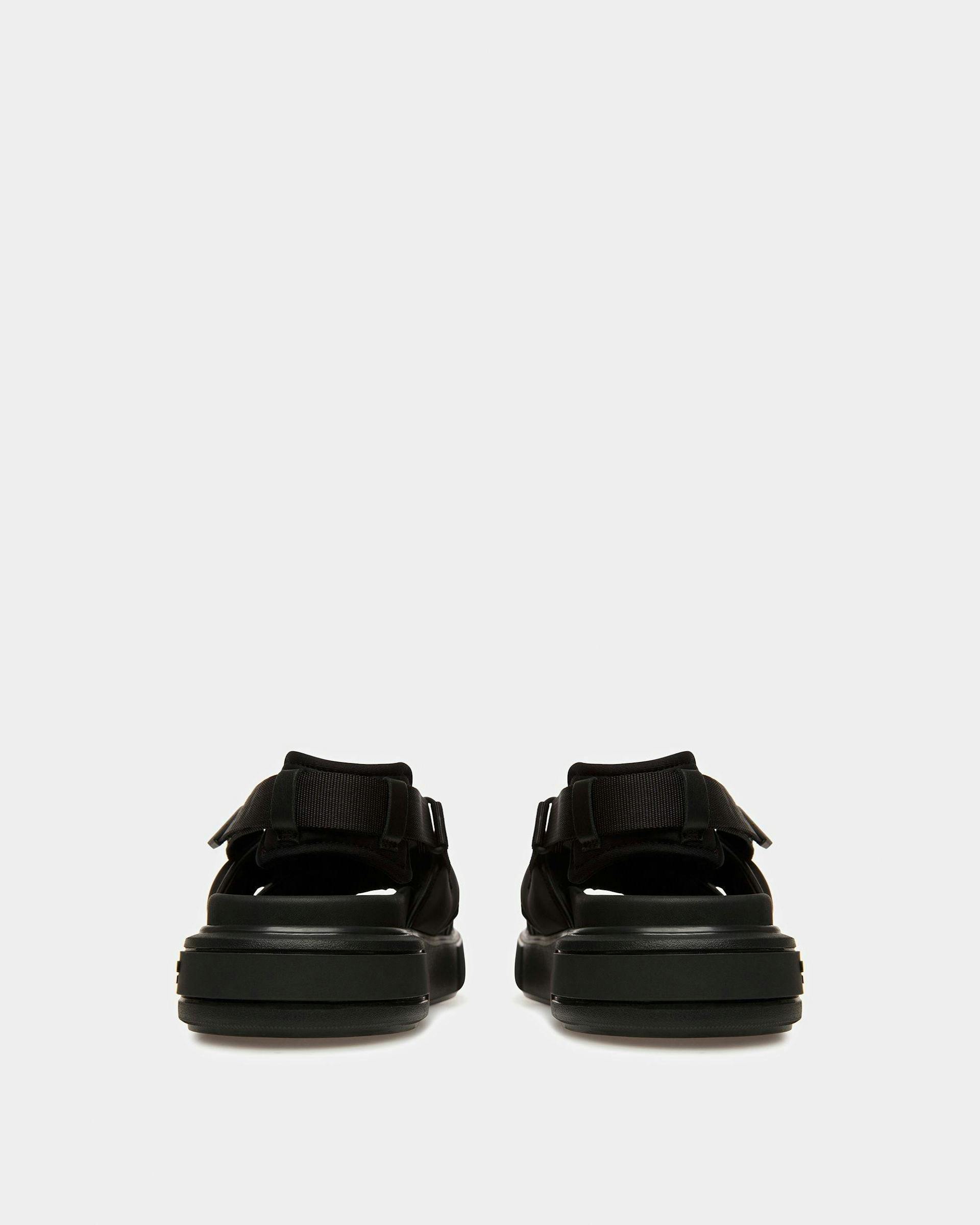 Jodye Leather And Nylon Sandals In Black - Women's - Bally - 04