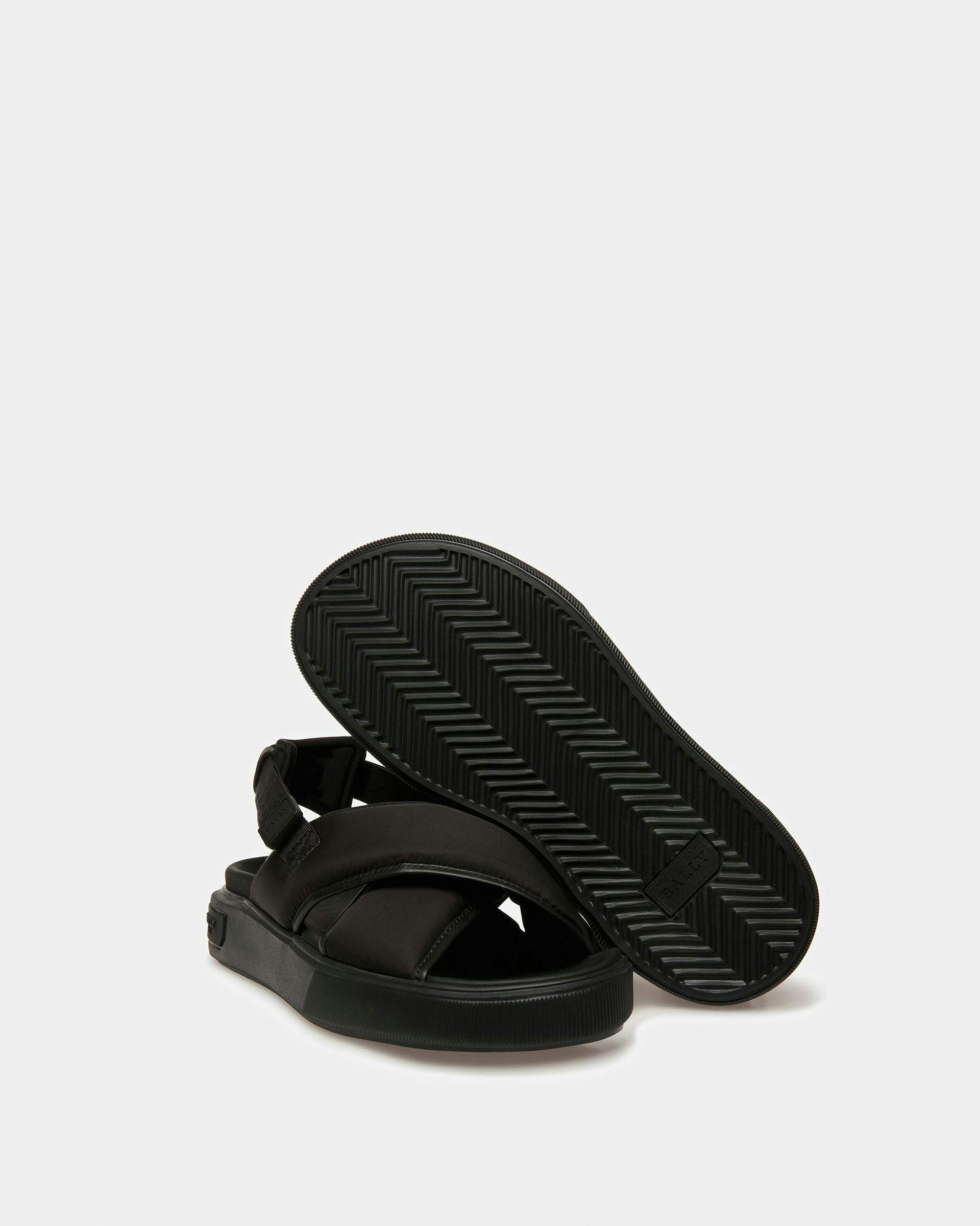 Jodye Leather And Nylon Sandals In Black - Women's - Bally - 05