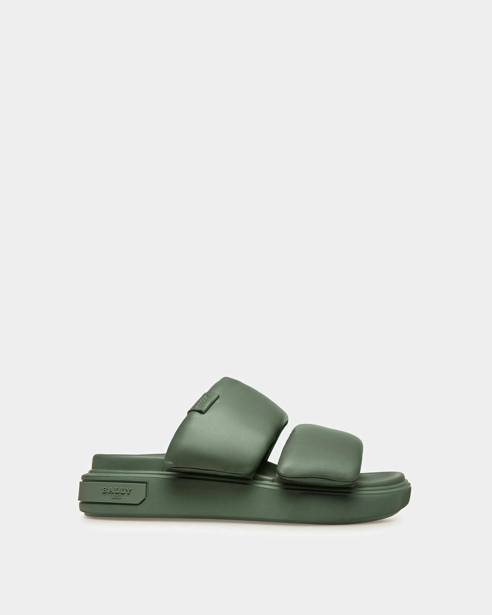 Joey-W Leather Sandals In Sage - Women's - Bally - 01