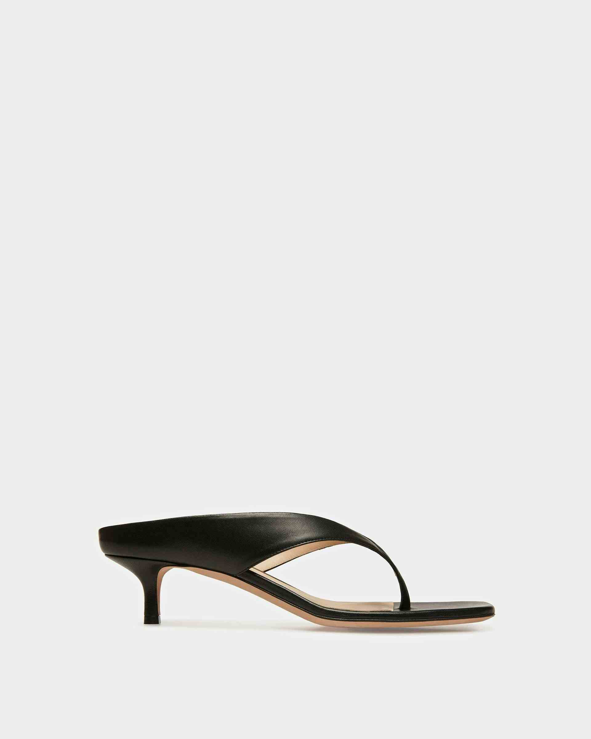 Nyna Leather Sandals In Black - Women's - Bally